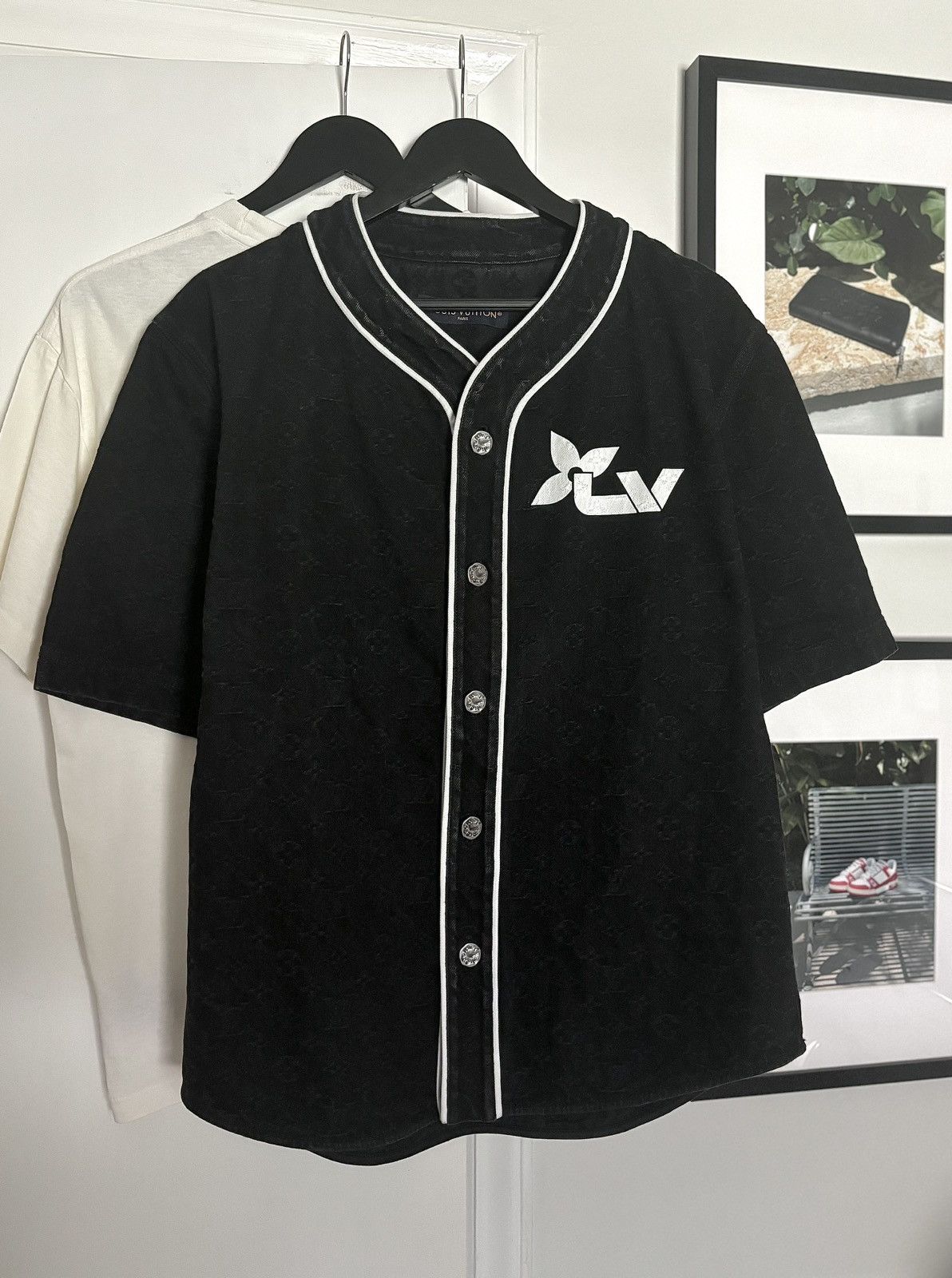 Louis Vuitton DENIM MONOGRAM BASEBALL JERSEY LV Size US L / EU 52-54 / 3 - 7 Thumbnail
