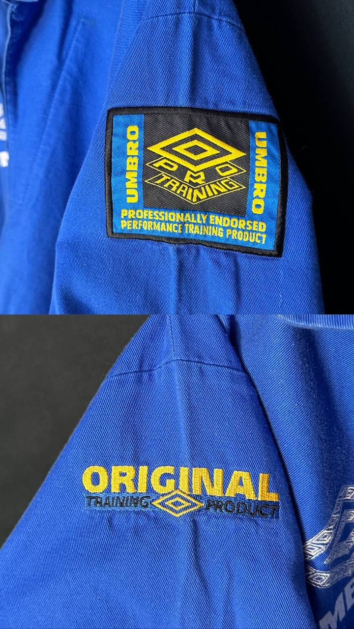 Umbro × Vintage Vintage UMBRO Pro Training pullover drill top long slv polo Size US L / EU 52-54 / 3 - 3 Thumbnail