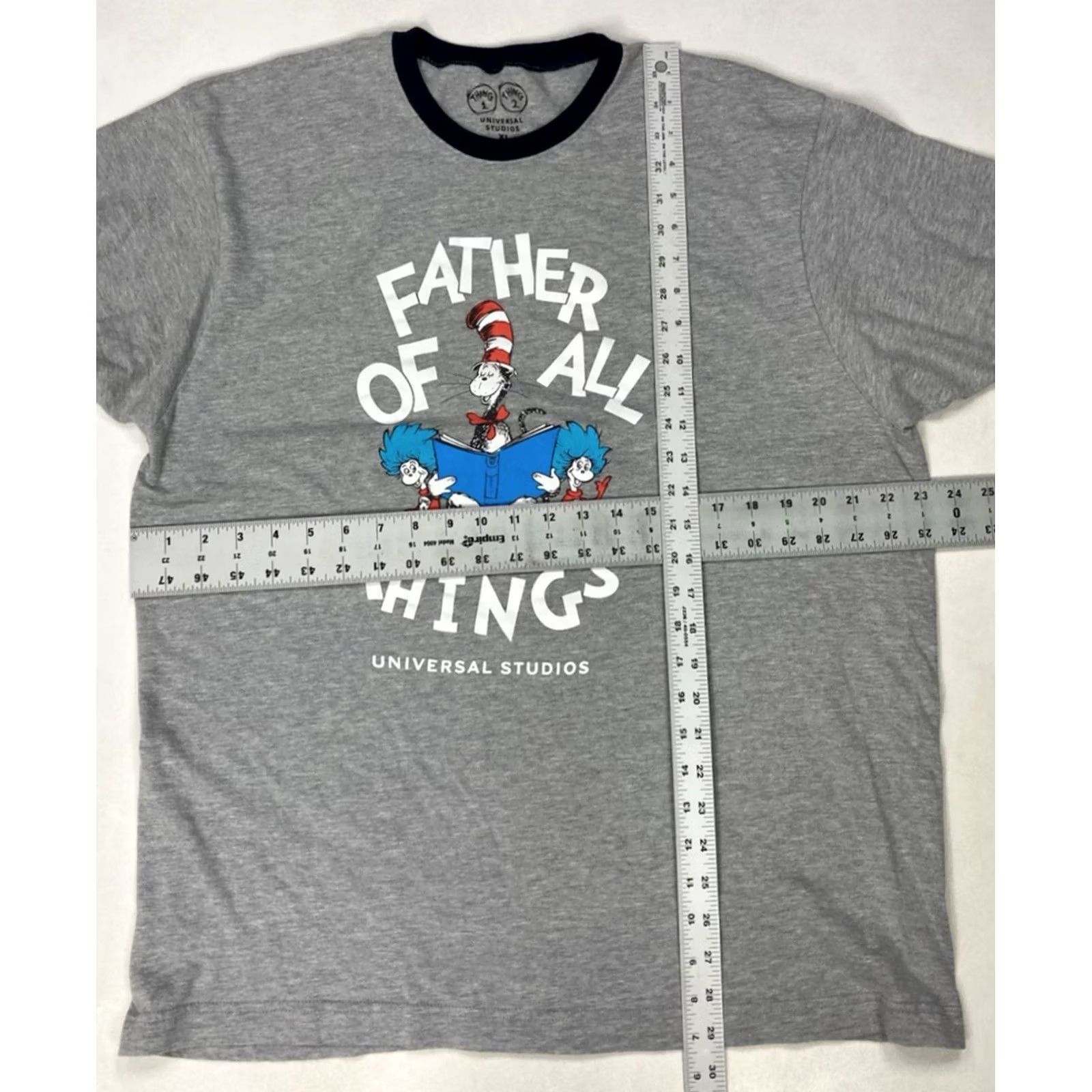 Vintage VINTAGE Universal Studios Dr Seuss Father Of All Things Graphic Ringer T-shirt Men XL Size US XL / EU 56 / 4 - 5 Thumbnail
