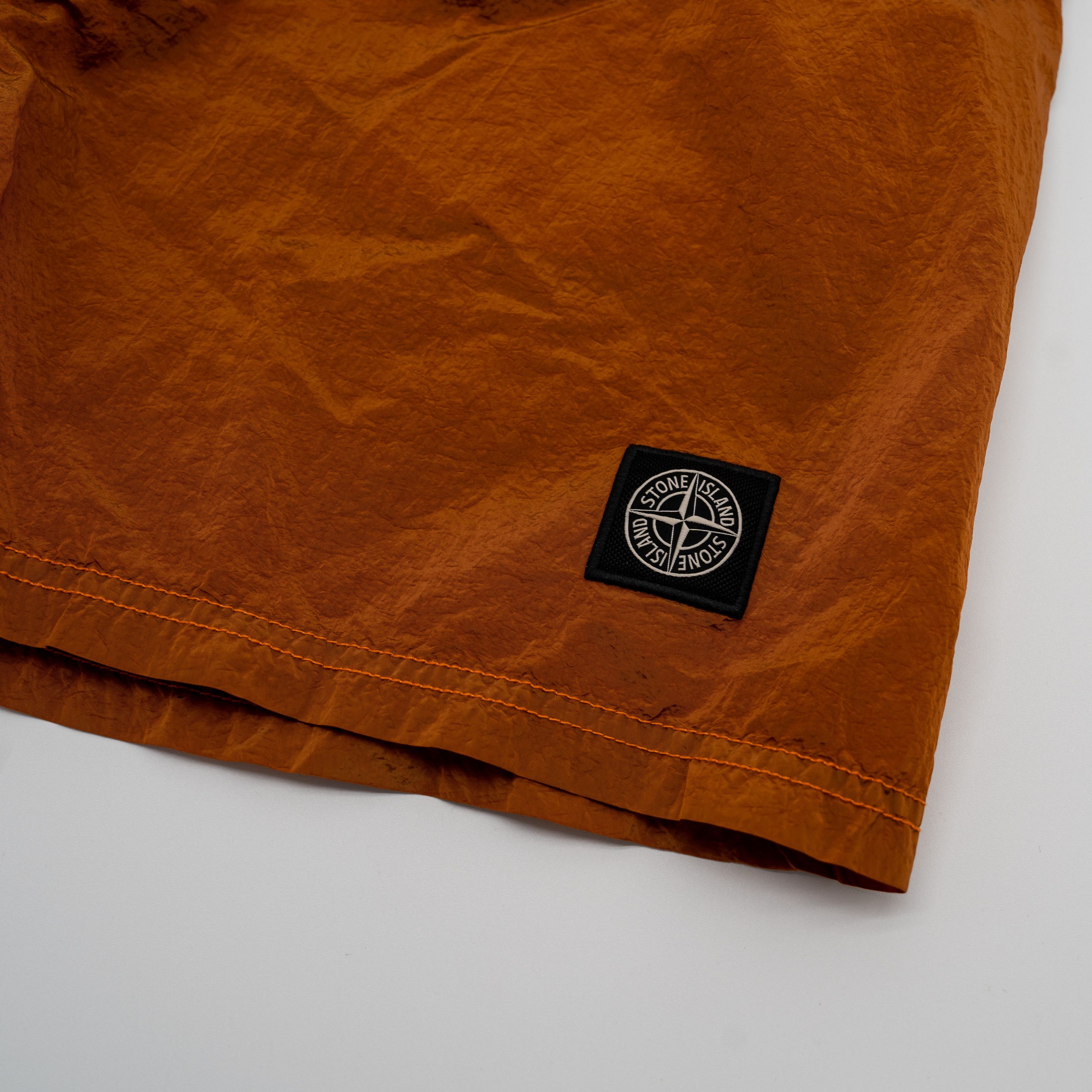 Stone Island S Stone Island Nylon Metal Swim Shorts Arancio Orange Size US 30 / EU 46 - 3 Thumbnail