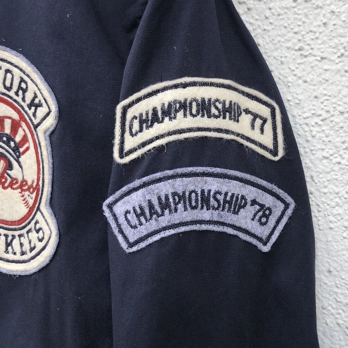 MLB New York Yankees Patch Logo Baseball Varsity Jacket Size US M / EU 48-50 / 2 - 7 Thumbnail