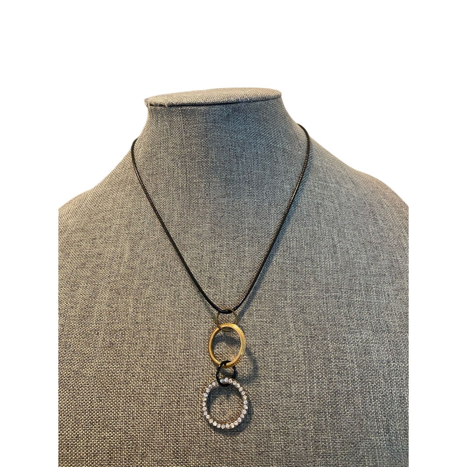 Handmade hoop pendant necklace Size ONE SIZE - 1 Thumbnail