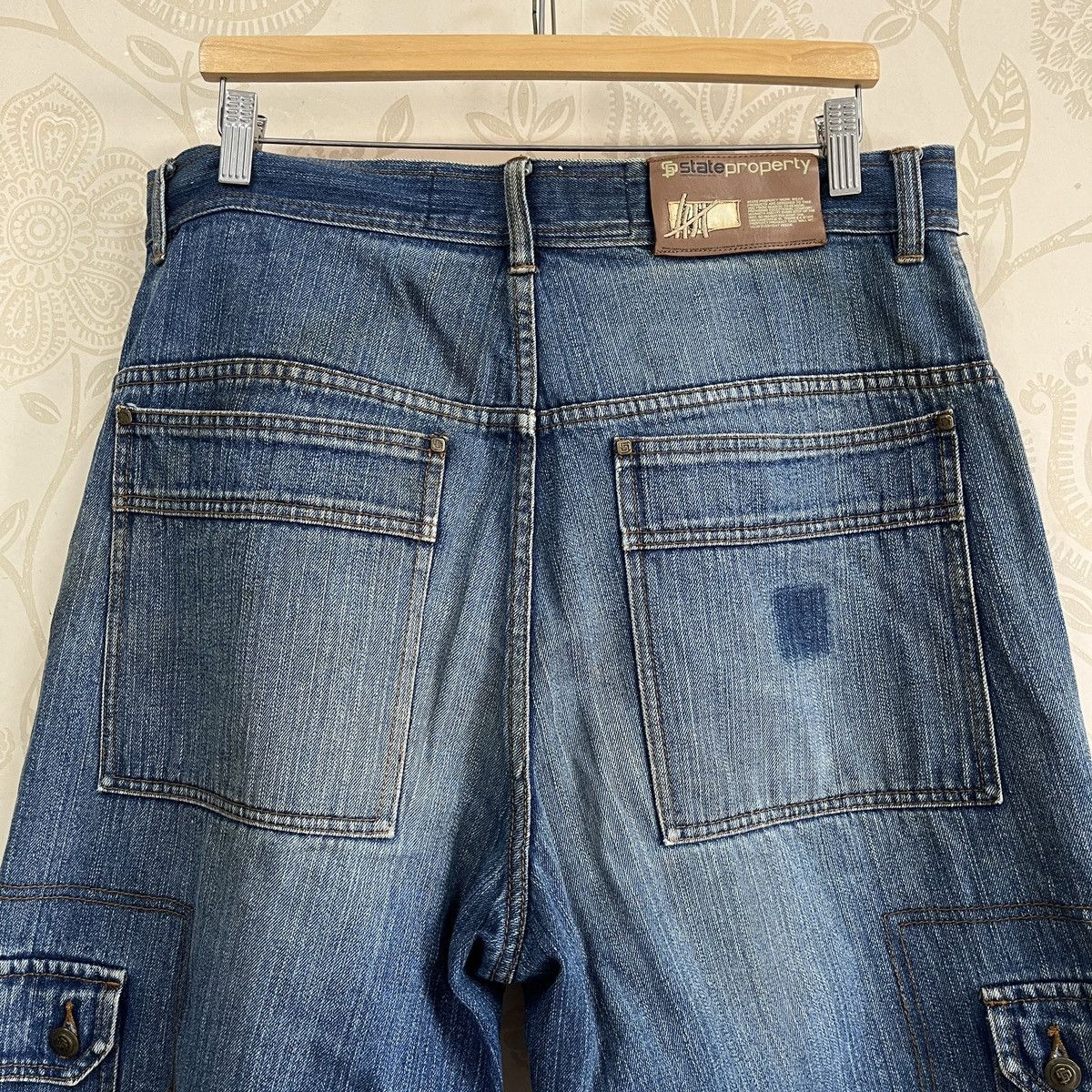 Vintage Baggy Jeans State Property Skaters Denim Size US 36 / EU 52 - 19 Thumbnail