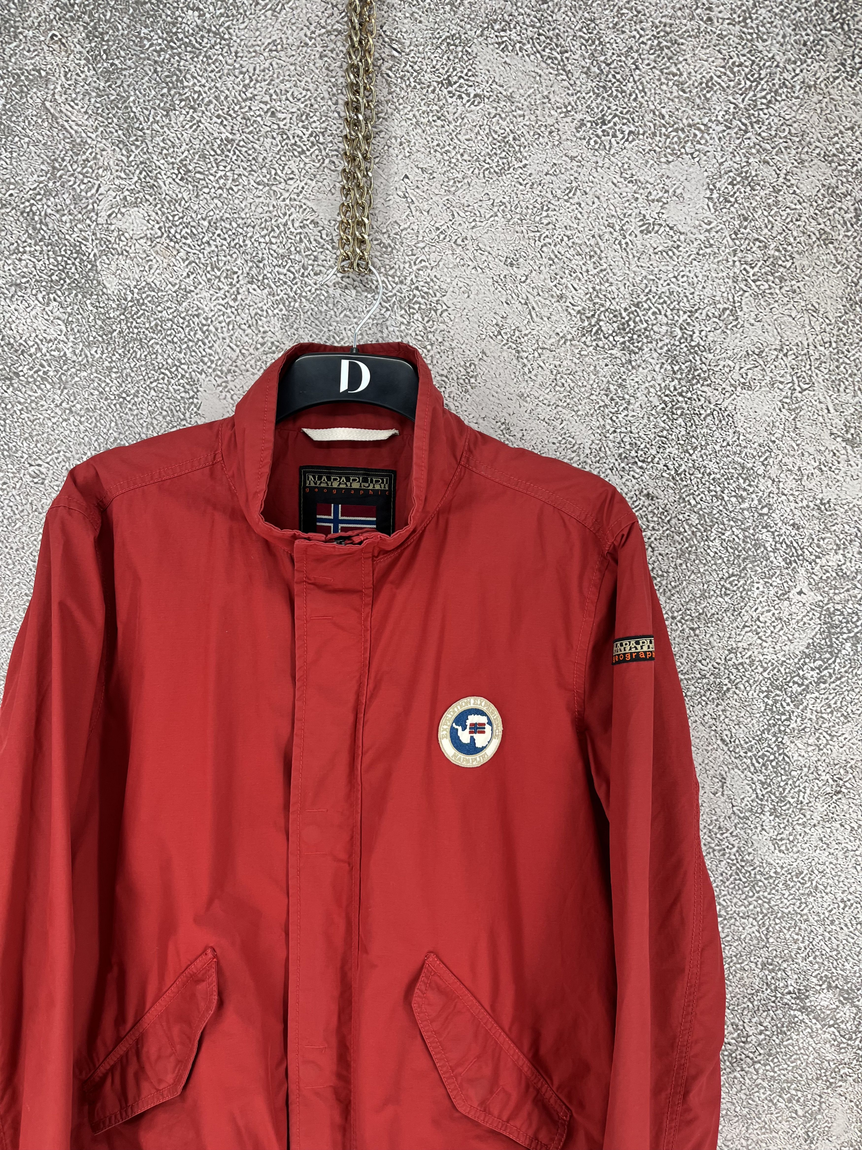Napapijri Vintage y2k Napapijri Zip Jacket Red size XL Size US XL / EU 56 / 4 - 6 Thumbnail