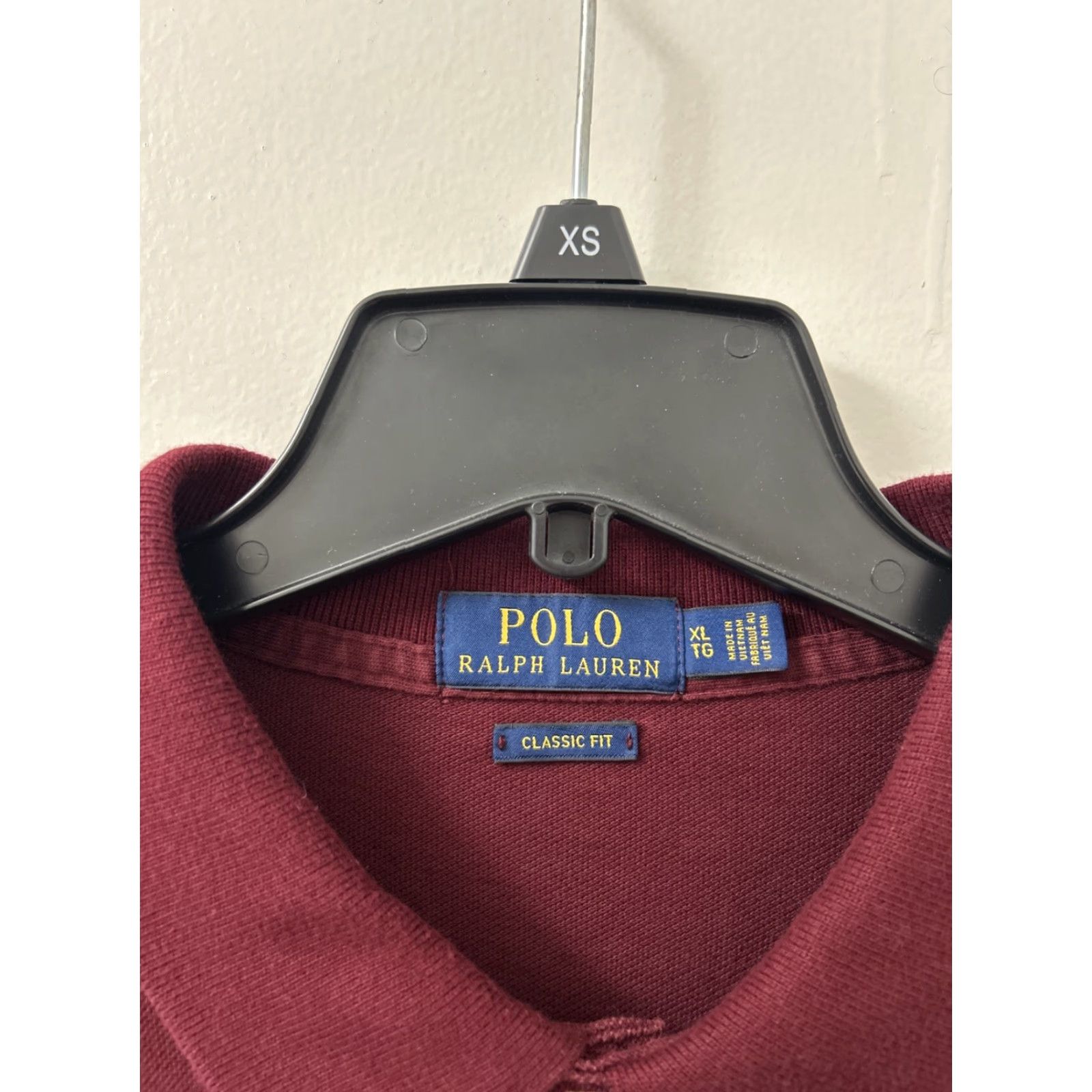 Polo Ralph Lauren Polo Ralph Lauren Shirt Mens XL Red Maroon Classic Fit Rugby L/S Pony Logo Button Collar Split Now Size US XL / EU 56 / 4 - 6 Thumbnail