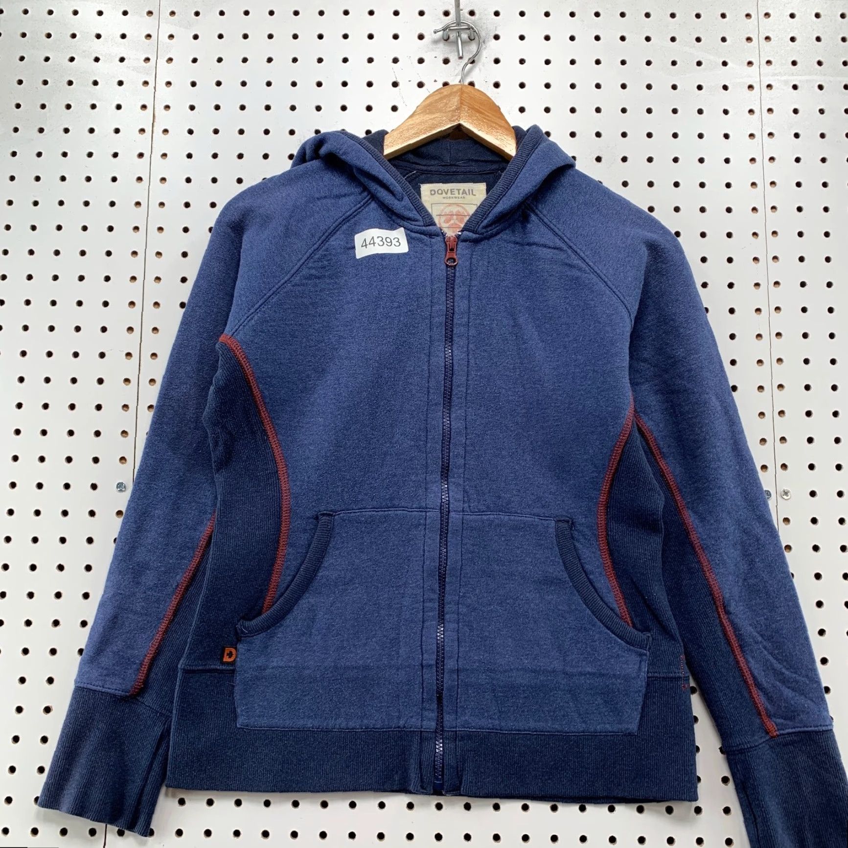Vintage Dovetail Zip Hoodie Sweatshirt Womens S Blue Hooded Sweatshirt Hoodie Zip Pocketed Fleece Regular Size Womens Blue Dovetail Workwear Size S / US 4 / IT 40 - 2 Thumbnail