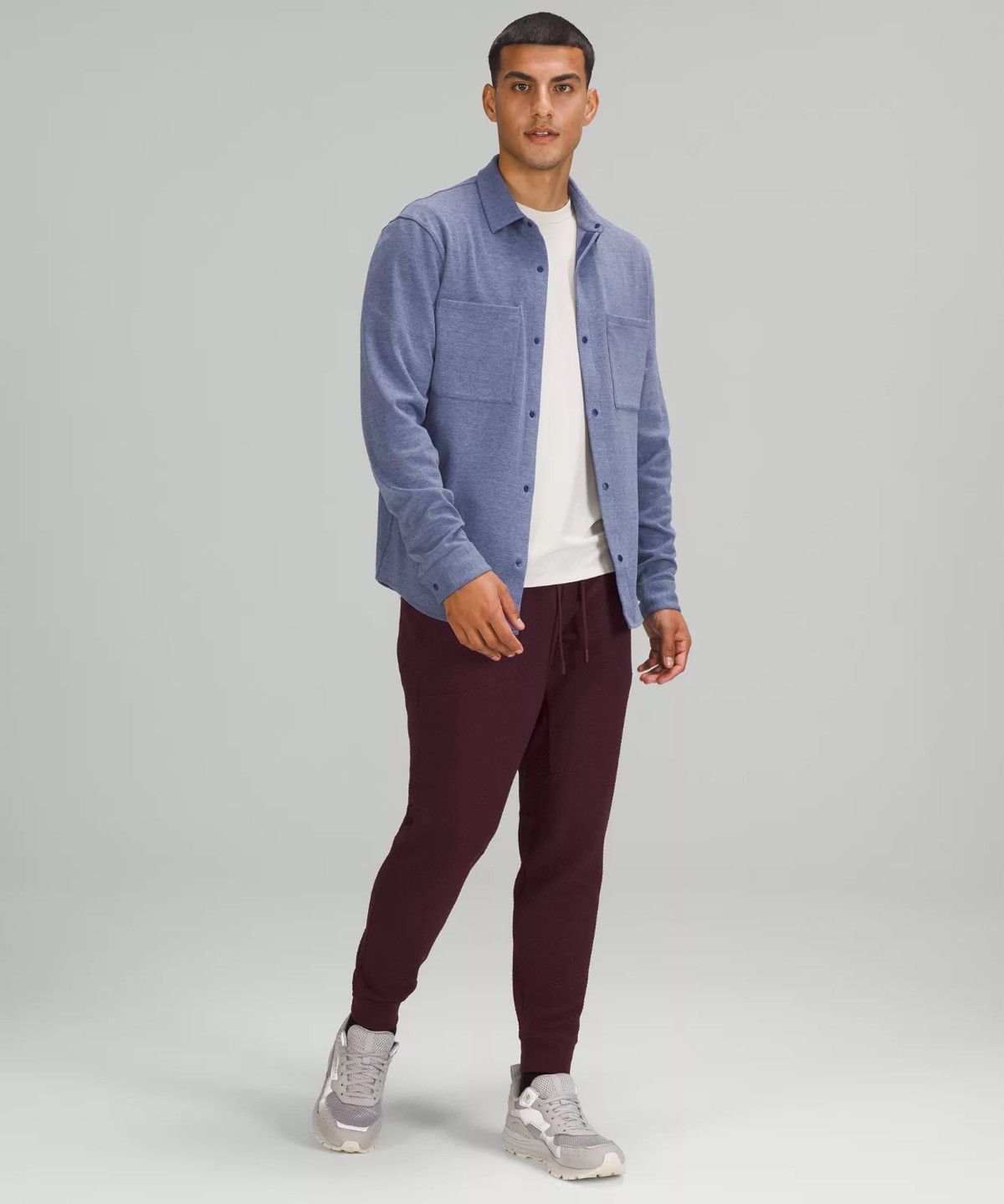 Lululemon Lululemon Soft Knit Overshirt - Heathered True Navy - Size M Size US M / EU 48-50 / 2 - 4 Thumbnail