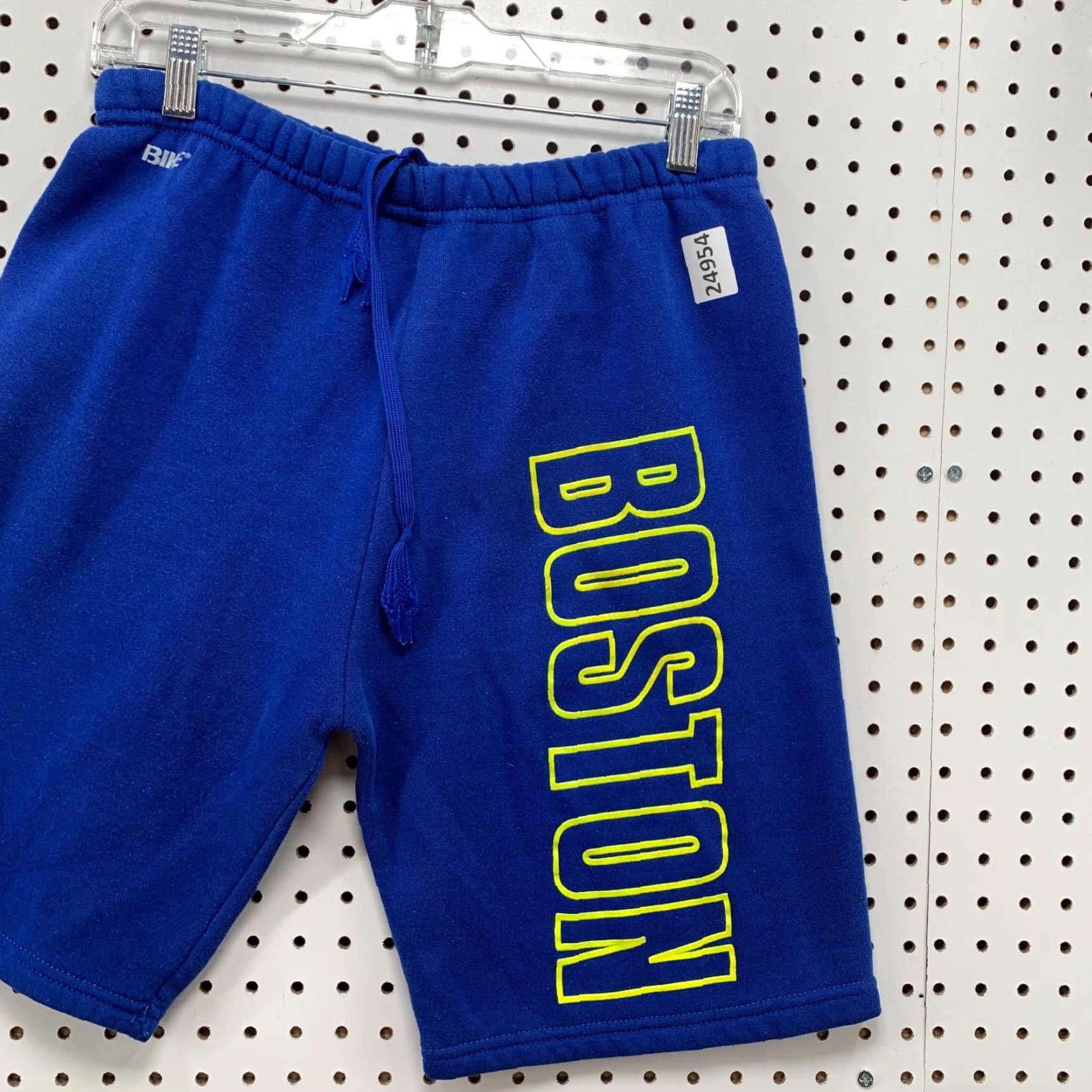 Spell VINTAGE Bike Boston Spell Out Sweat Shorts Royal Blue Adult Medium USA Made 28x8 Men 90s Size US 31 - 7 Thumbnail