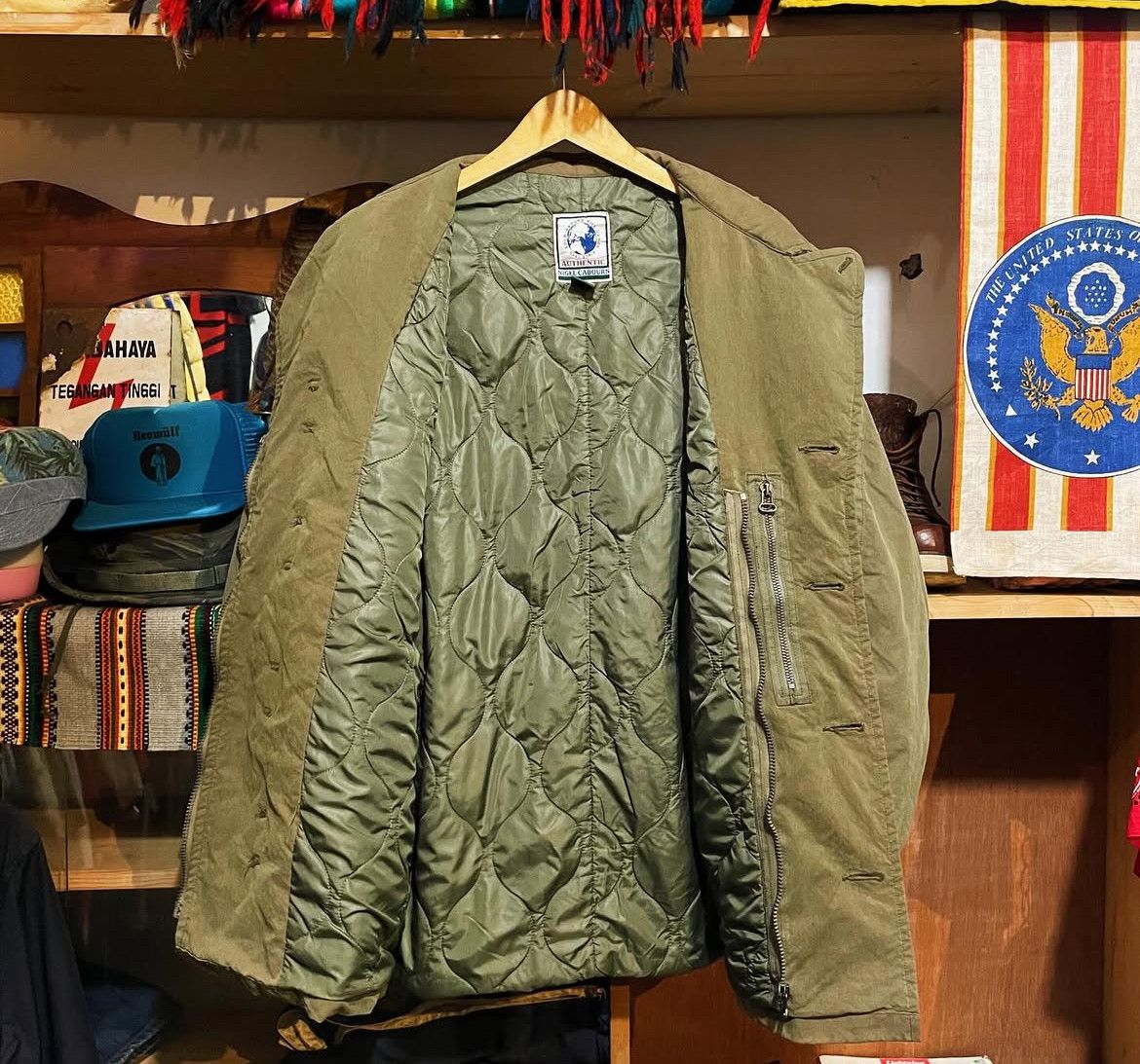 Nigel Cabourn Vintage 90s Nigel Cabourn 1943 Us Army Mackinaw Coat Size US XL / EU 56 / 4 - 7 Thumbnail