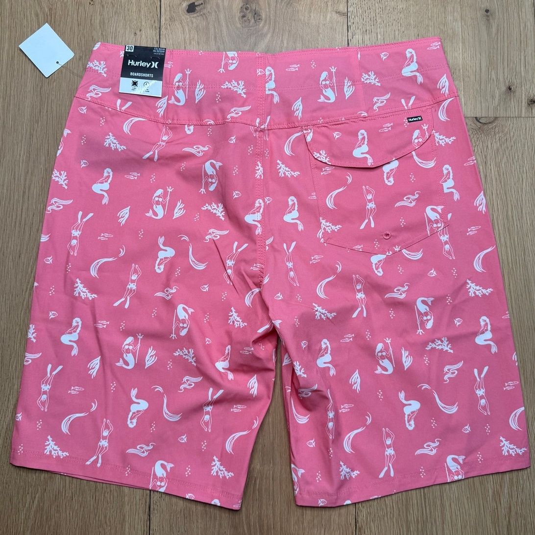 Hurley NWT Hurley Men's Deep Sea 20" Pink Swim Board Shorts Size US 30 / EU 46 - 4 Thumbnail