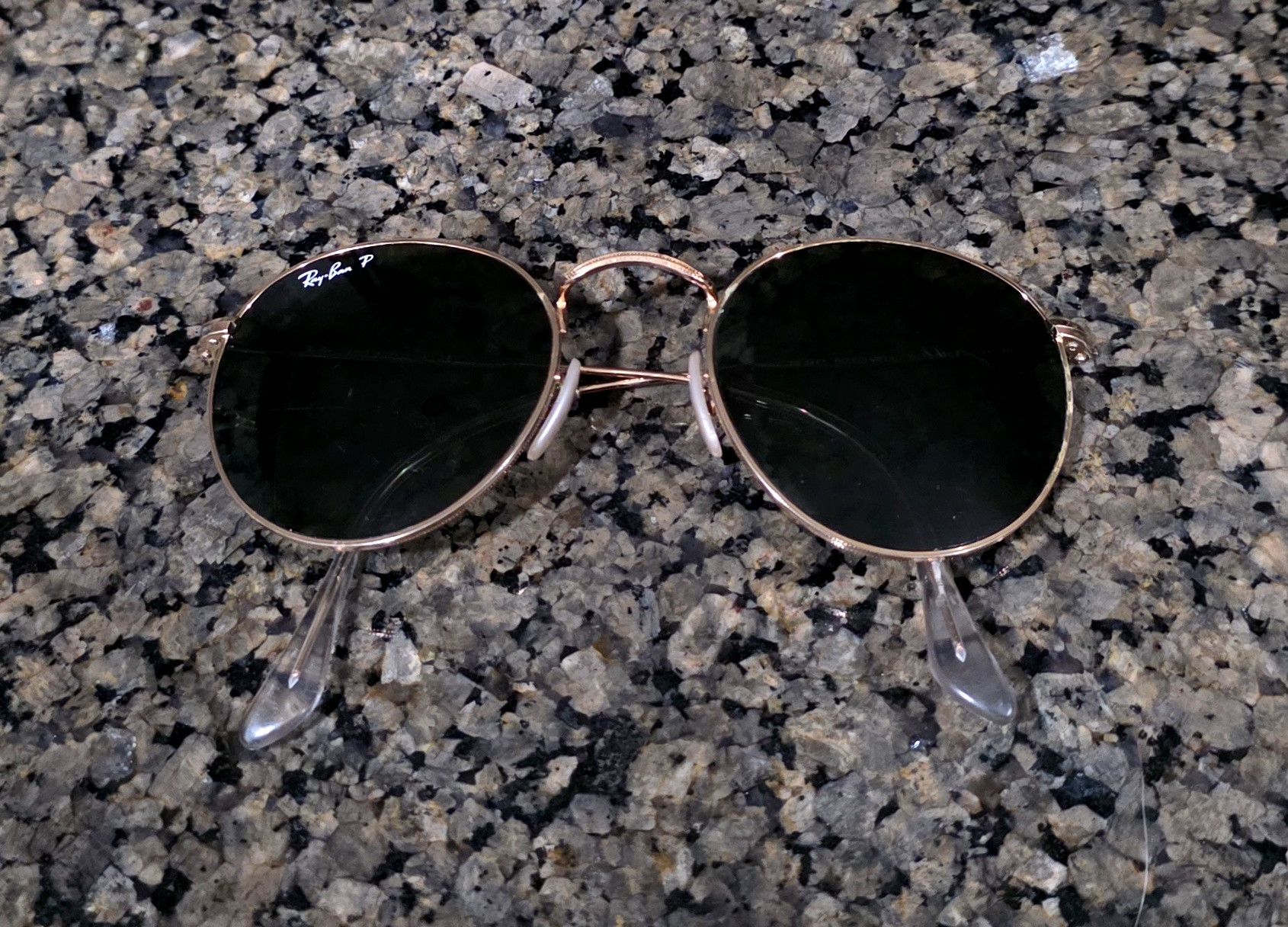 RayBan Ray-Ban Polarized RB3547 001/31 Oval Metal Gold Sunglasses Size ONE SIZE - 7 Thumbnail