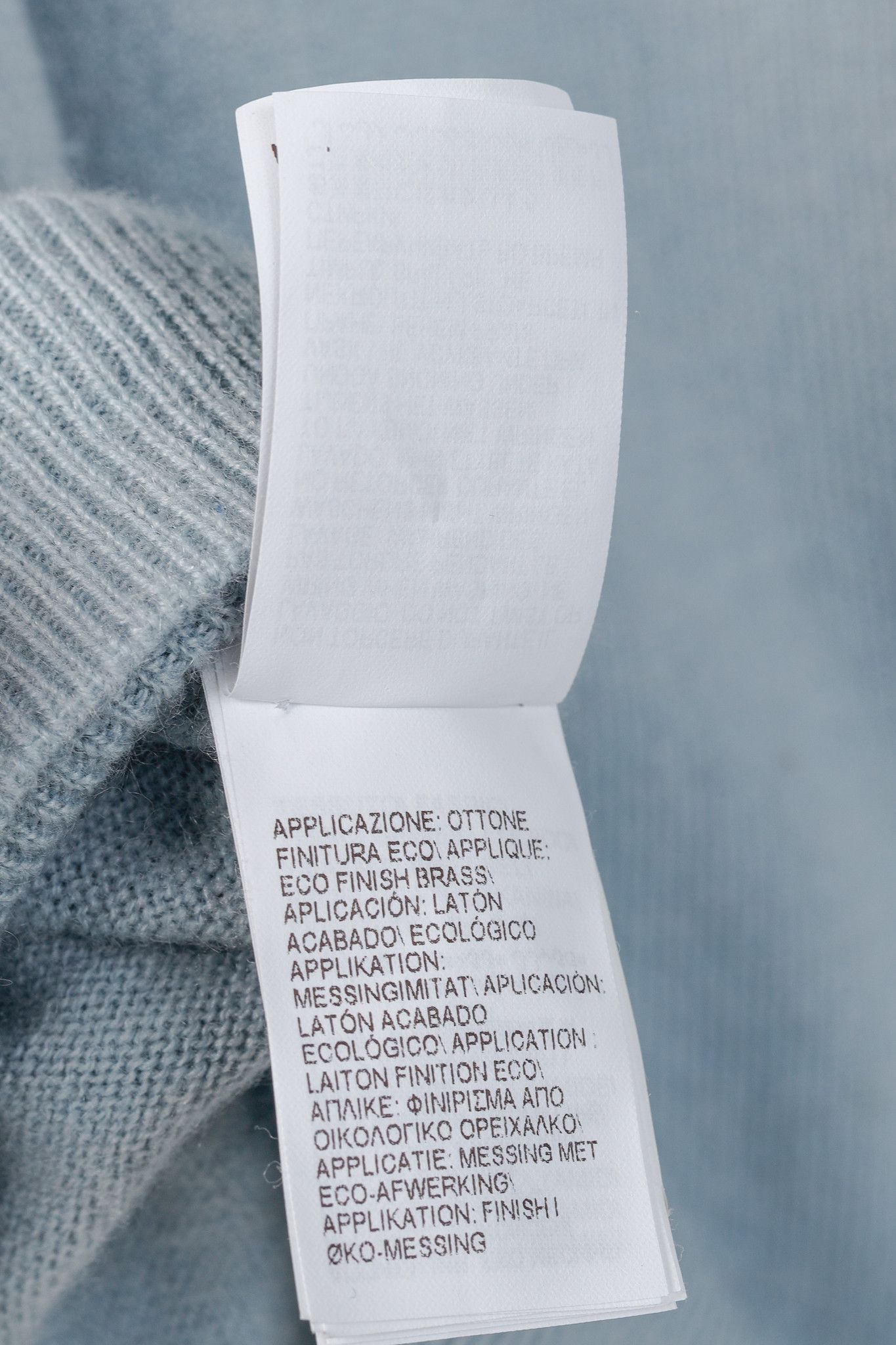 Brunello Cucinelli Brunello Cucinelli SS/20 Blue Cashmere Monili-Bead Sweater Size L / US 10 / IT 46 - 11 Thumbnail