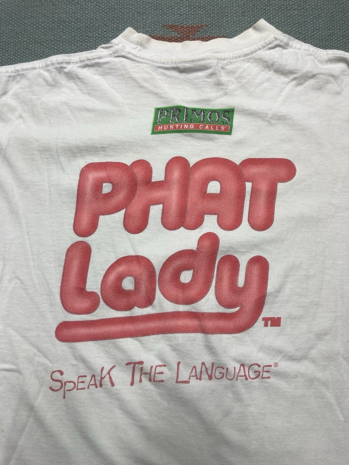 Vintage Vintage graphic t shirt primos hunting calls phat lady small Size US S / EU 44-46 / 1 - 2 Thumbnail