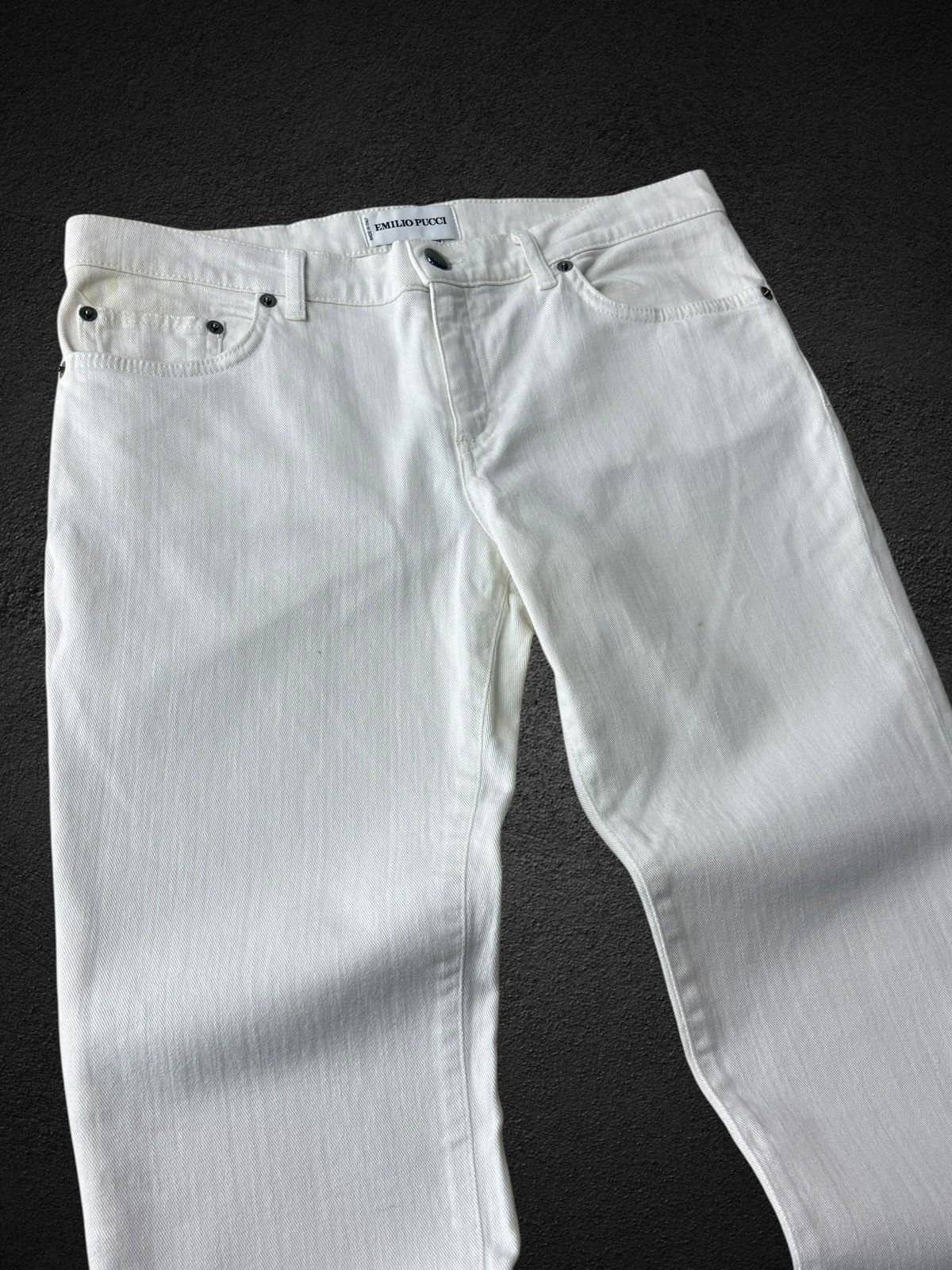 Emilio Pucci Emilio Pucci White Denim Jeans Pants Size 26" / US 2 / IT 38 - 3 Thumbnail