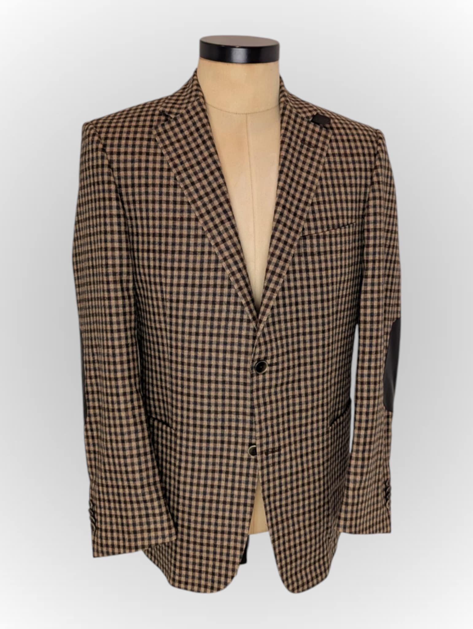 Loro Piana Loro Piana Wool Blazer by eduard Dressler leather pathes Size 50R - 1 Thumbnail
