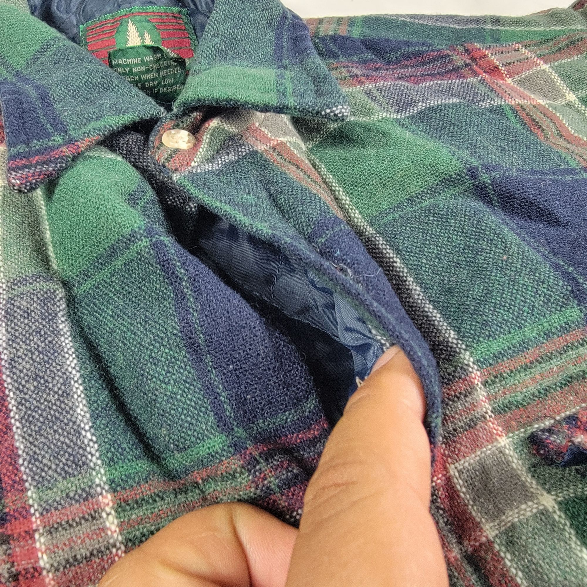 High Sierra High Sierra By Mervyns Mens Medium Blue Green Flannel Shirt Size US M / EU 48-50 / 2 - 6 Thumbnail