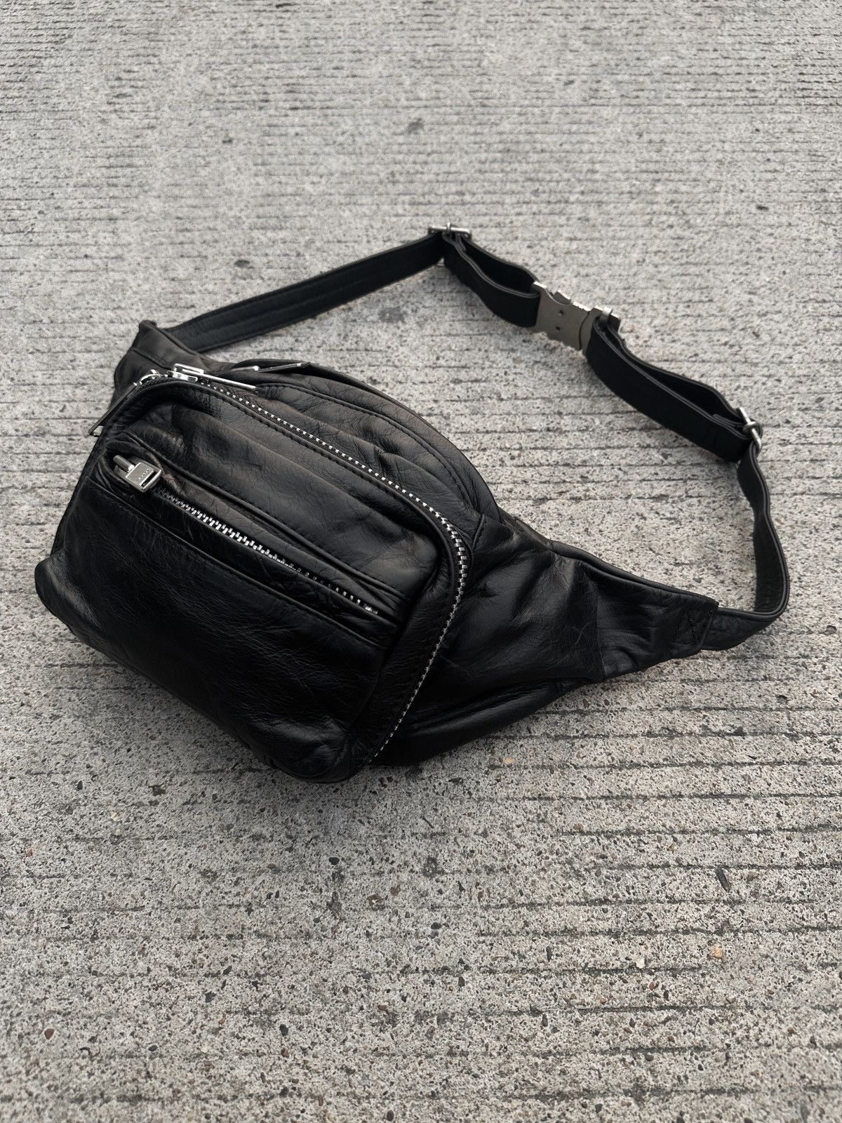 Limi Feu × Yohji Yamamoto Yohji Yamamoto Leather Waist Bag Size ONE SIZE - 3 Thumbnail