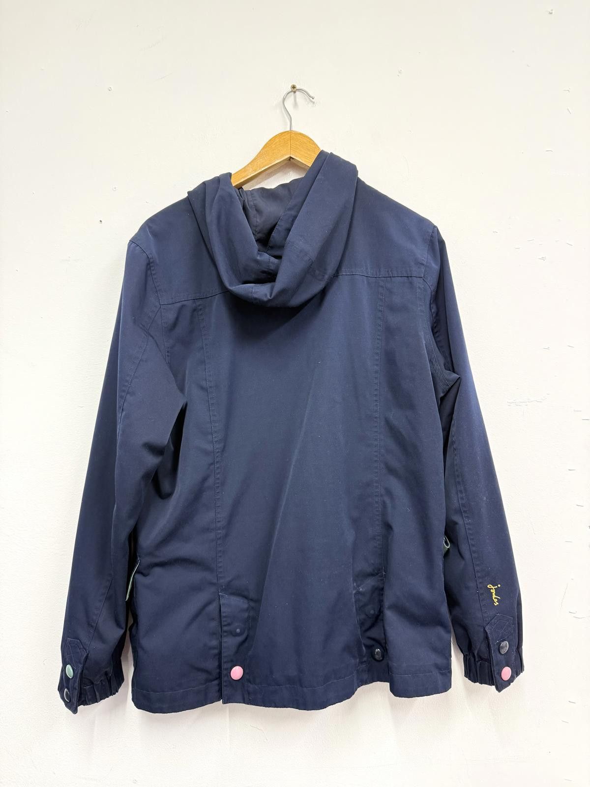 Other Joules Navy Hooded Jacket with Snap Button Details Size US L / EU 52-54 / 3 - 4 Thumbnail