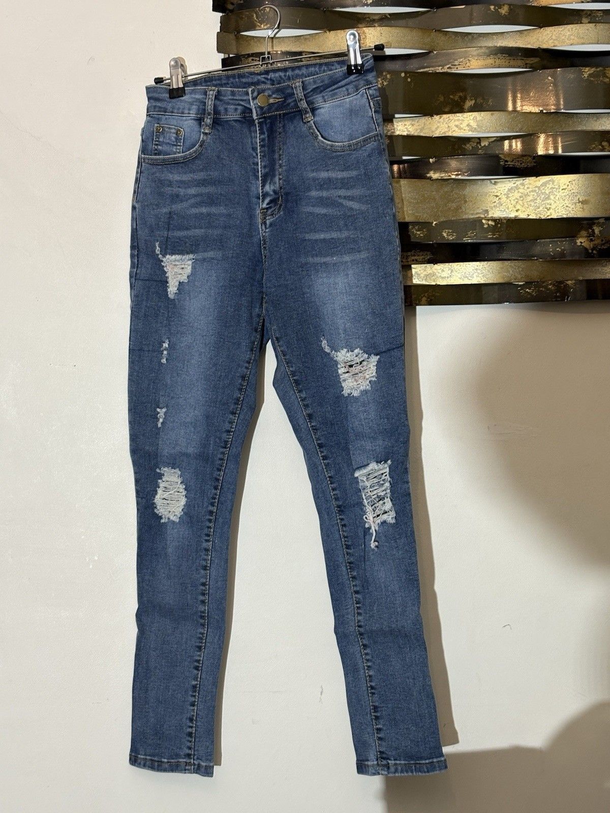 Shein SHEIN XS Distressed Girls Womens Jeans Size 25" / US 0 / IT 36 - 1 Thumbnail