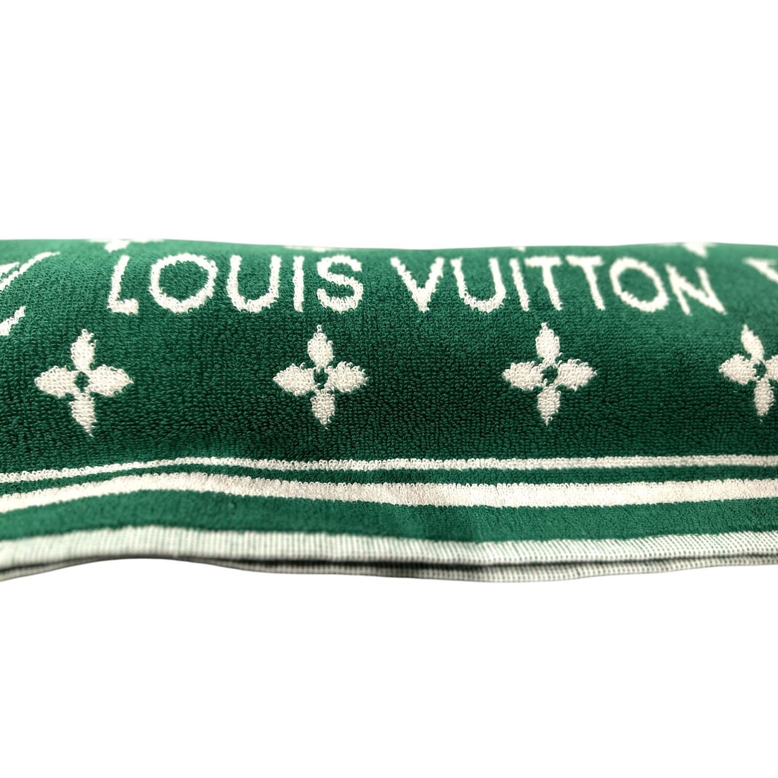 Louis Vuitton LOUIS VUITTON BeachBathTowel MonogramGreenReversibleEUCw/BOX Size ONE SIZE - 11 Thumbnail