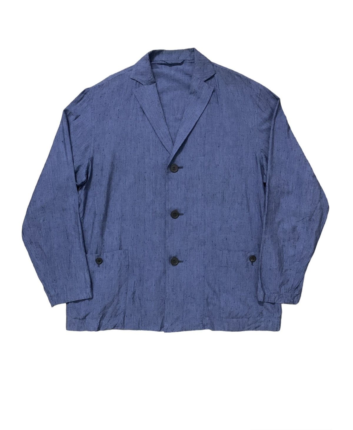Issey Miyake × Tsumori Chisato Archive Issey Miyake Mandarin Collar Rayon jacket/Blazer (A) Size US L / EU 52-54 / 3 - 2 Thumbnail