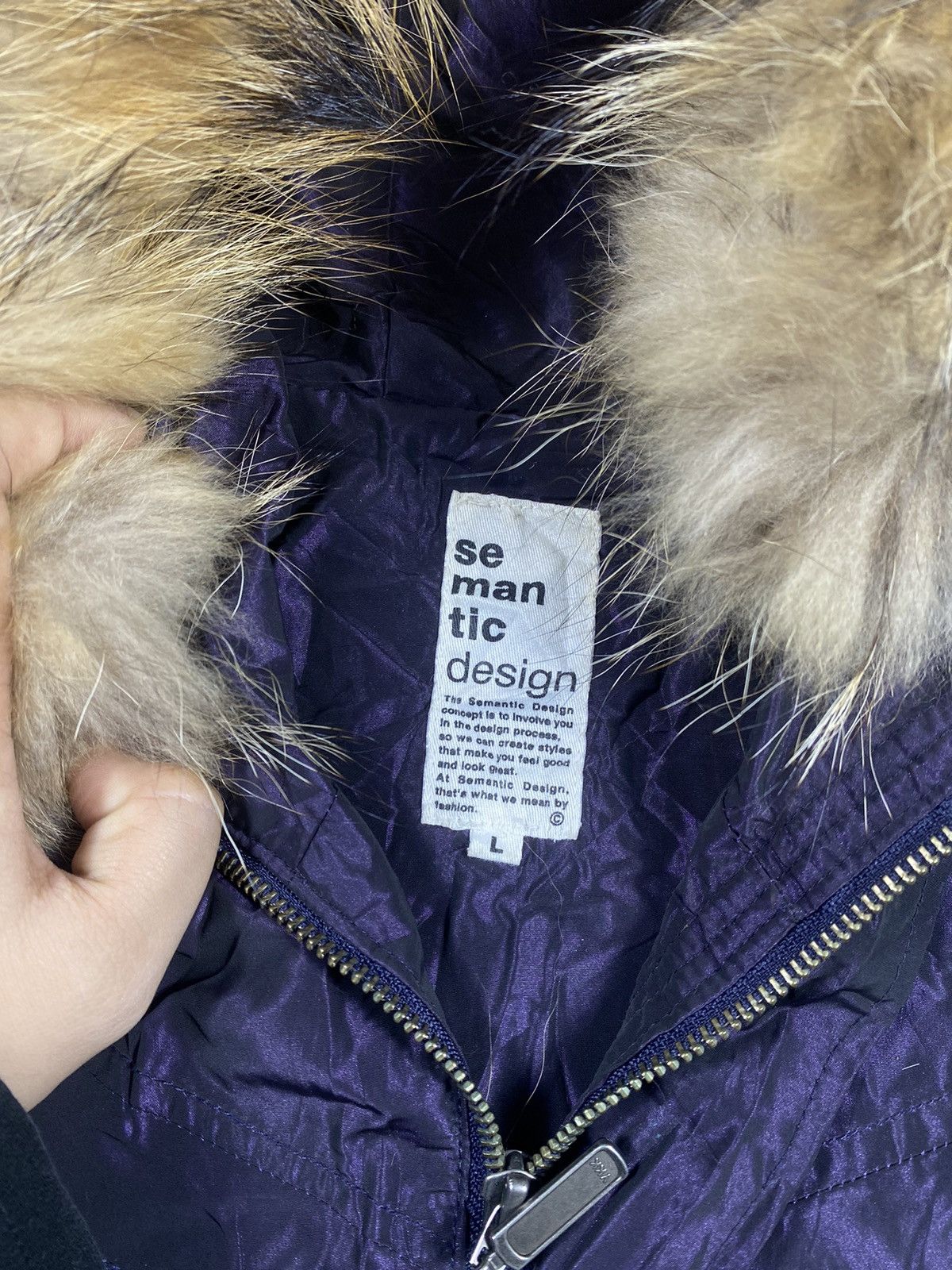 semanticdesign Japanese Semantic Design Zip Fur jacket Boomber lgb style Size US L / EU 52-54 / 3 - 8 Thumbnail