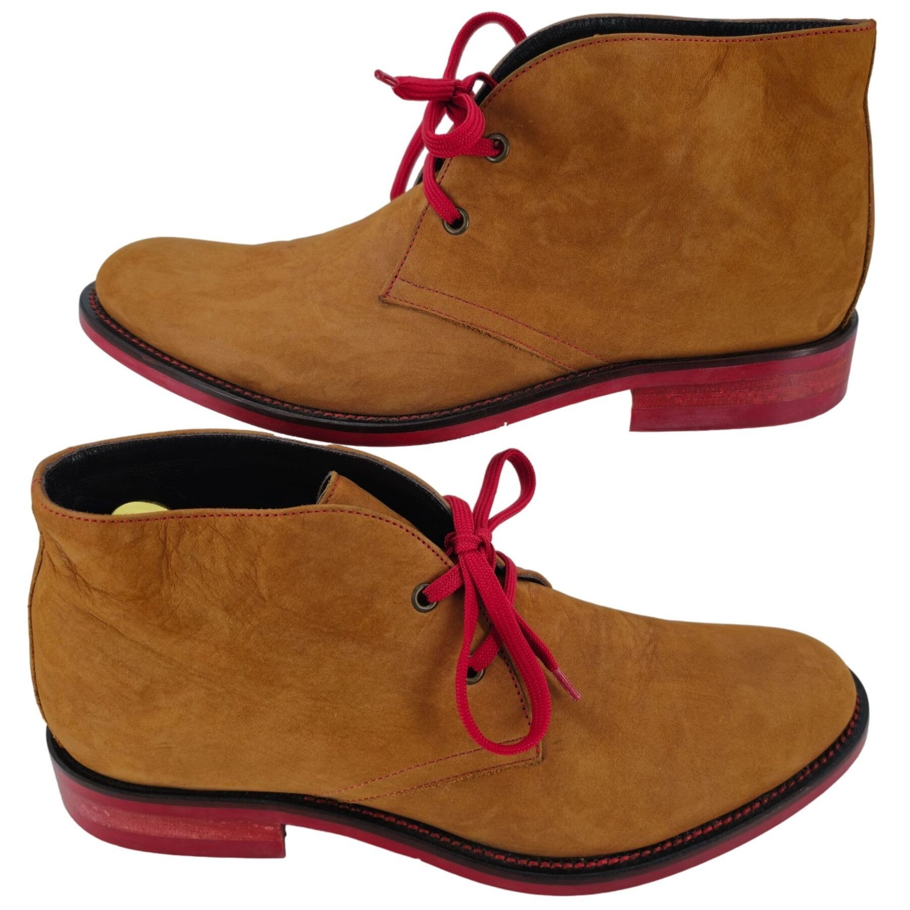Donald Pliner Donald J. Pliner Italy Brown Suede Chukka Boots Men size 8.5 Size US 8.5 / EU 41-42 - 4 Thumbnail