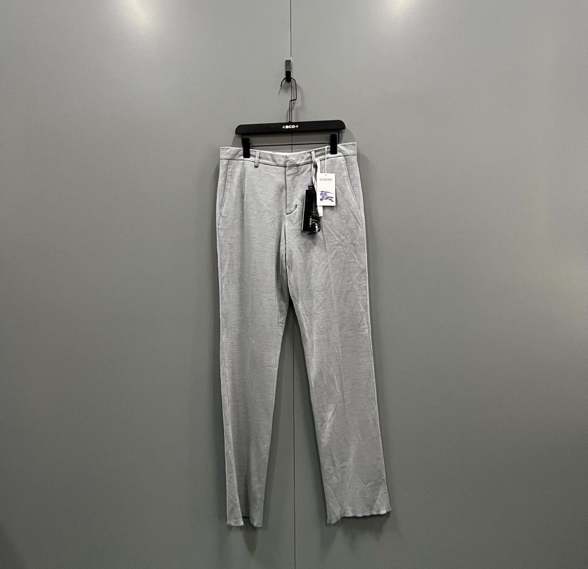 Burberry Burberry Light Grey Dress Pants J41 Size US 34 / EU 50 - 1 Thumbnail