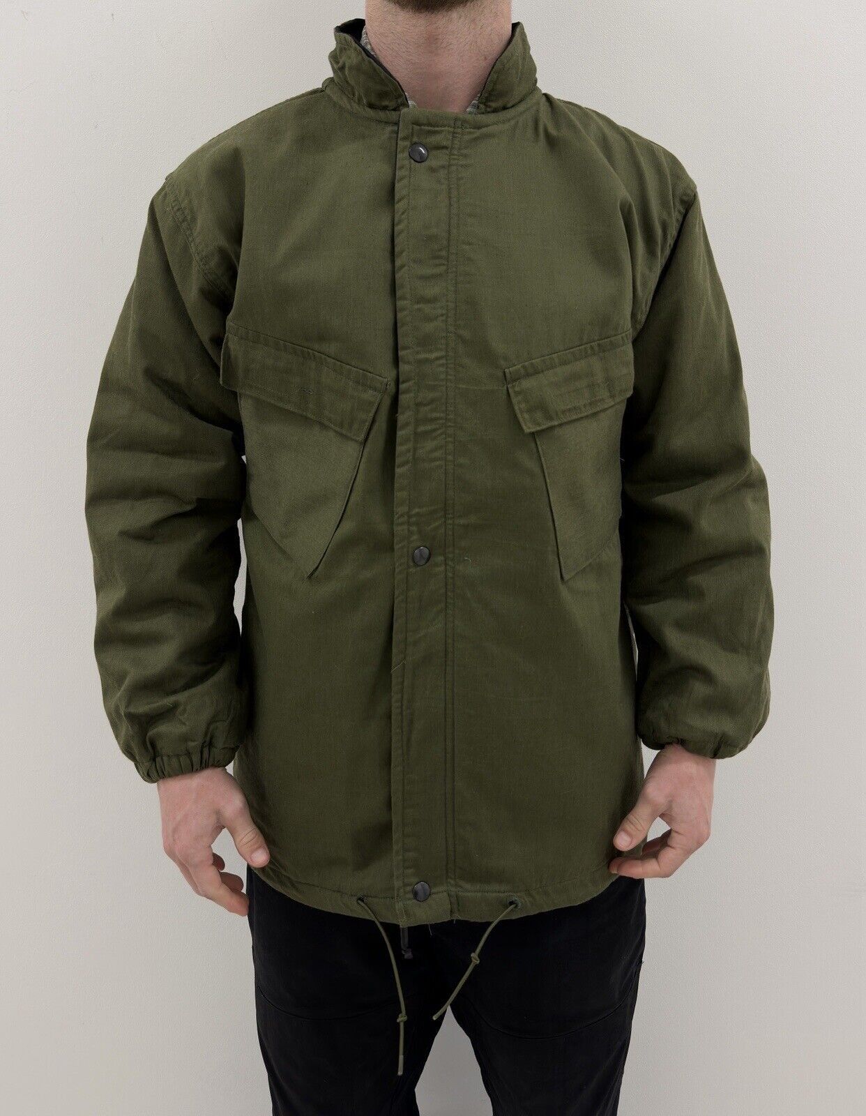 Vintage VINTAGE ARMY 1960s 60s MILITARY MILITARIA JACKET SERVAL ZIP Size US M / EU 48-50 / 2 - 1 Thumbnail