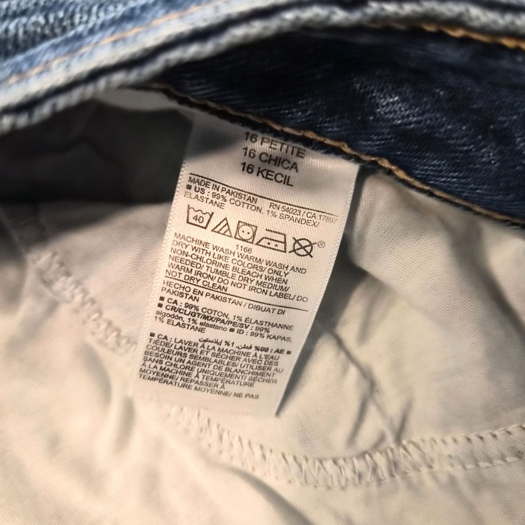 Old Navy Old Navy Women Jeans 16 Petite 16P High Rise Straight Blue Denim Size 38" / US 16 / IT 52 - 4 Thumbnail