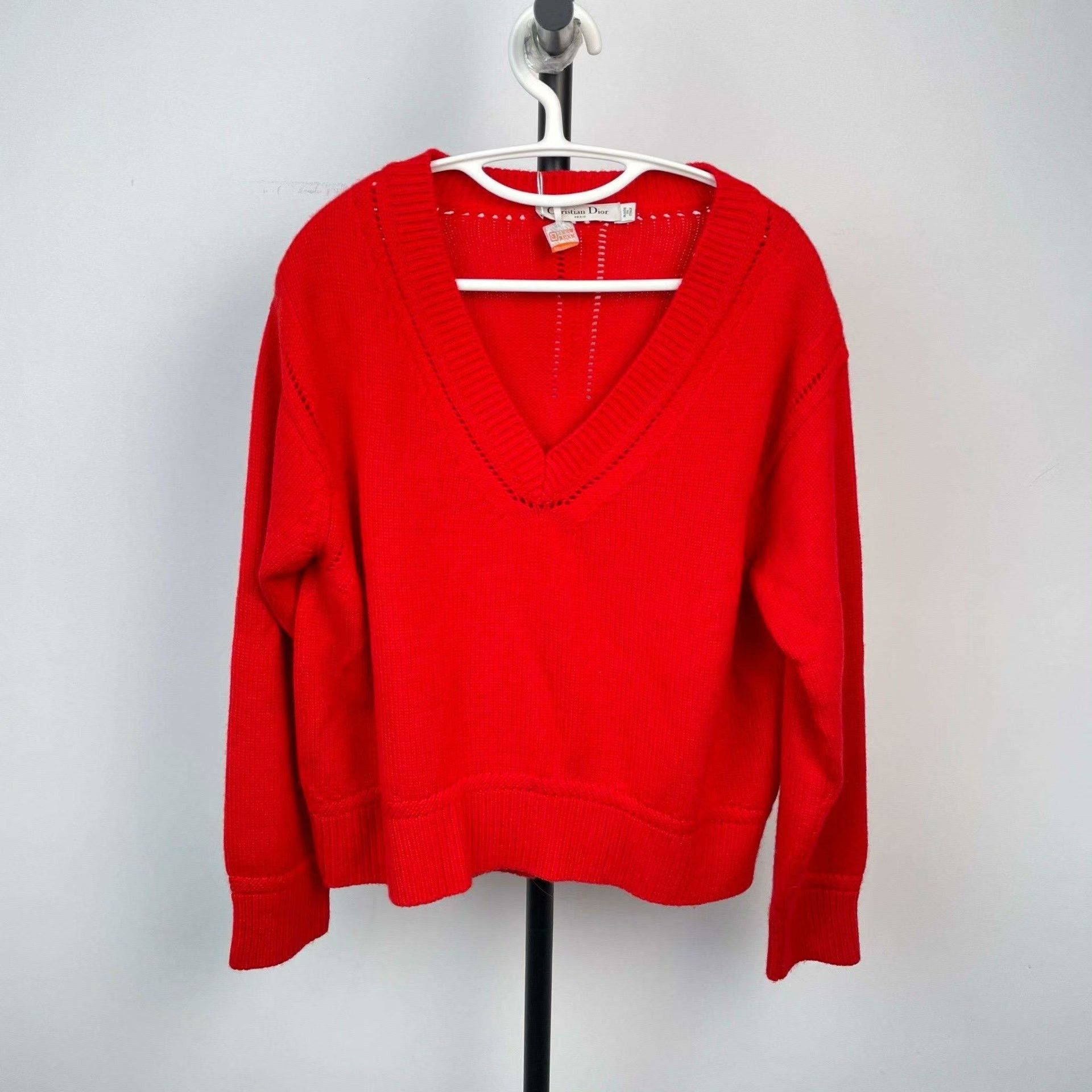 Dior Dior Red Sweater 38 Women Size S / US 4 / IT 40 - 1 Thumbnail