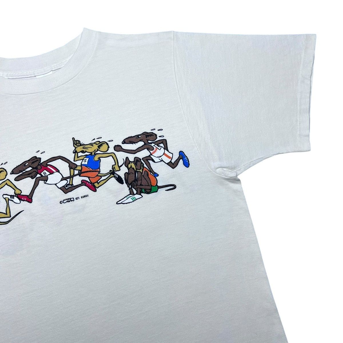 Other Vtg 1971 Rat Race Smoking Weed Crazy Shirts Hawaii T-Shirt Size US L / EU 52-54 / 3 - 9 Thumbnail