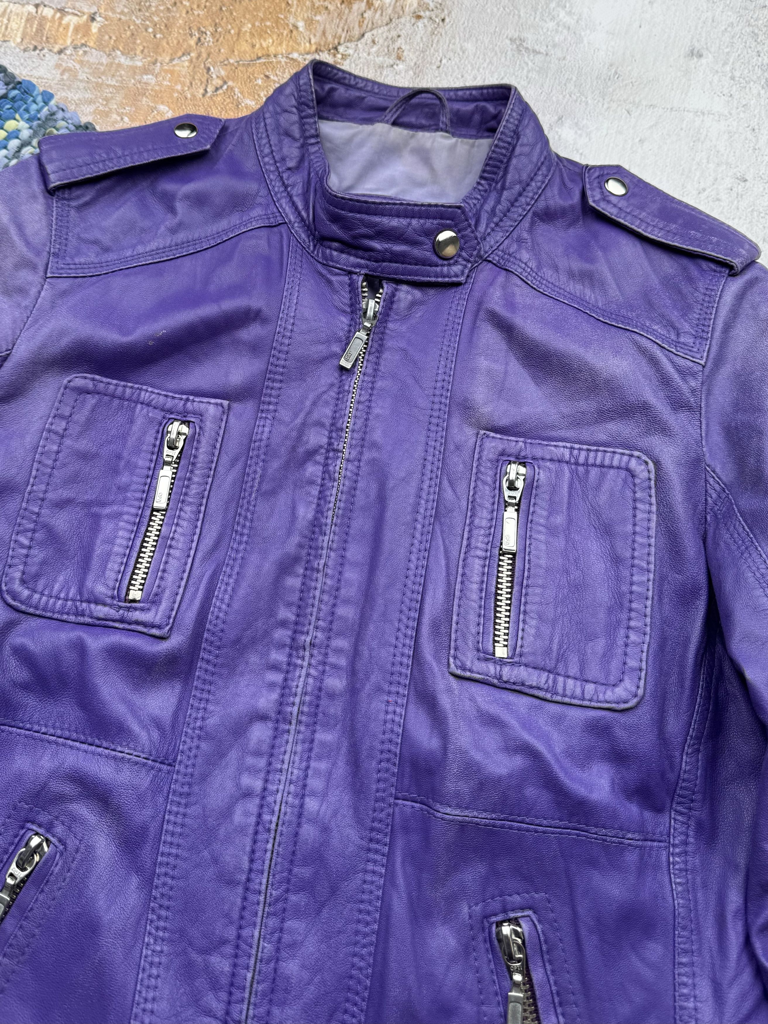 Vintage Vintage Faded Leather Jacket A162(150) Size M / US 6-8 / IT 42-44 - 7 Thumbnail