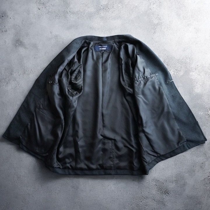 Comme des Garcons Homme NWT 25AW COMME des GARCONS HOMME Check Shawl Jacket Black S Size US S / EU 44-46 / 1 - 3 Thumbnail