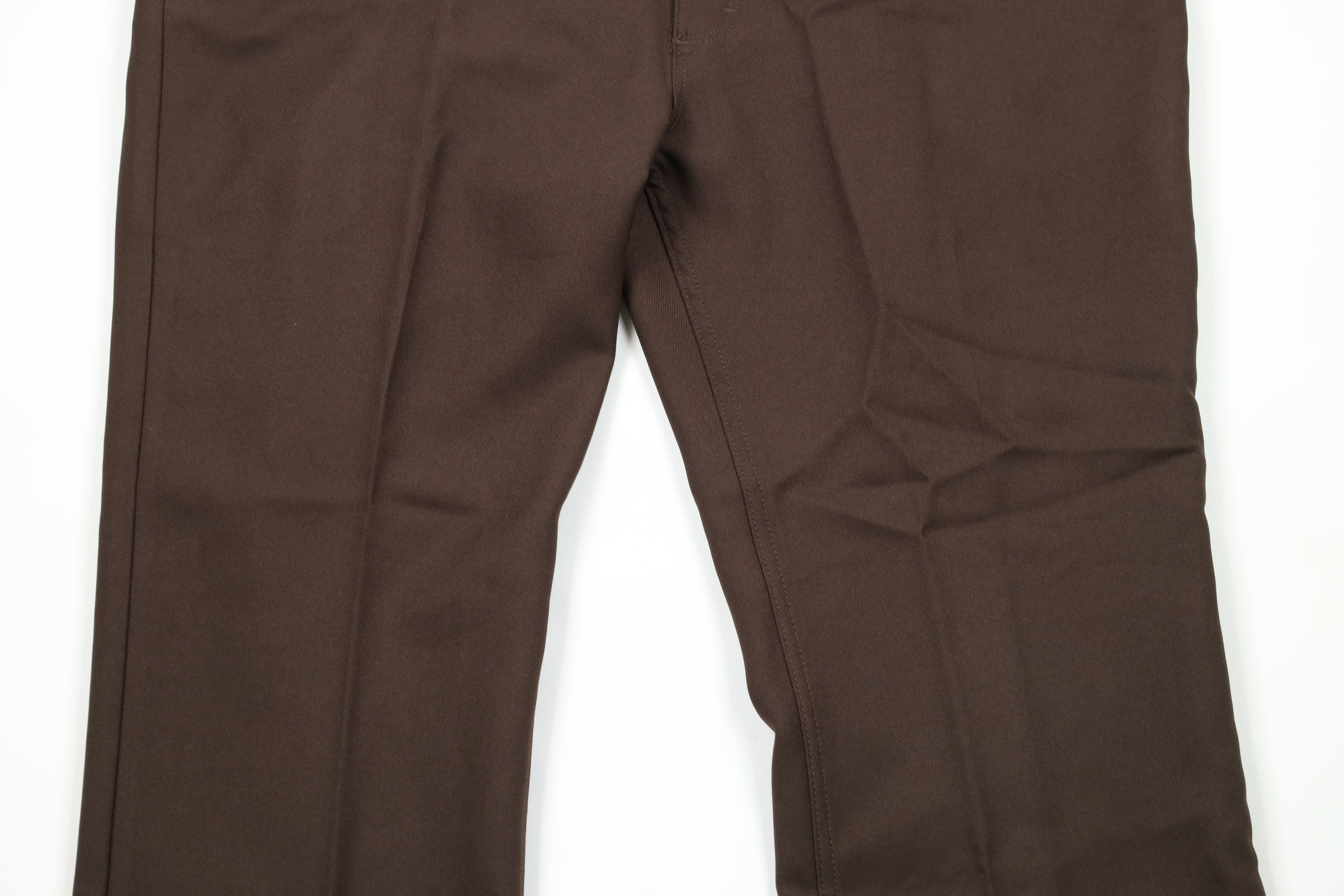 Vintage × Wrangler Deadstock Vintage 90s Wrangler Knit Wide Leg Pants Brown USA Size US 44 / EU 60 - 3 Thumbnail