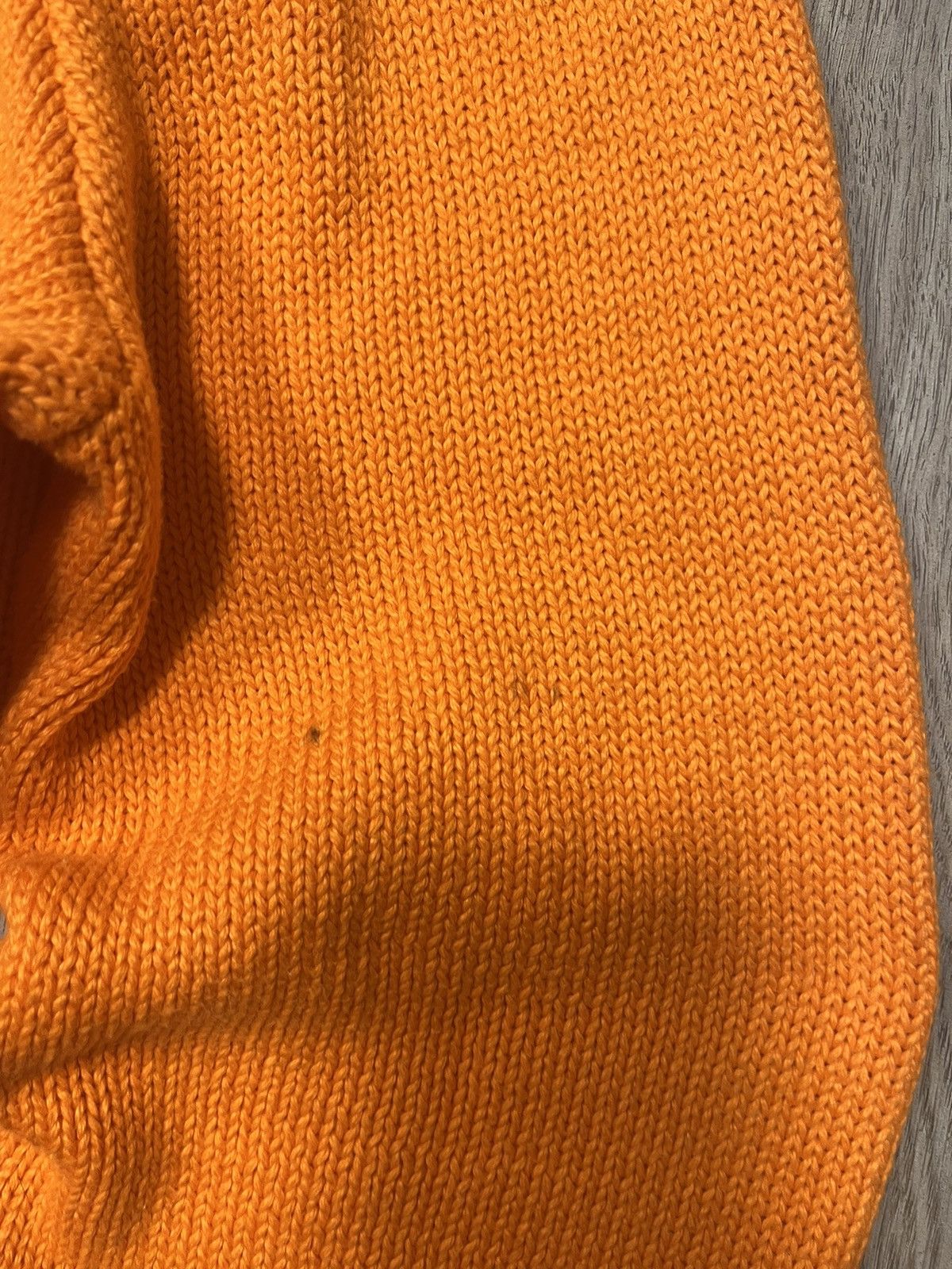 Polo Ralph Lauren × Vintage Vintage 90s Cotton Plain Orange Ralph Lauren Knitted sweater Size US S / EU 44-46 / 1 - 6 Thumbnail