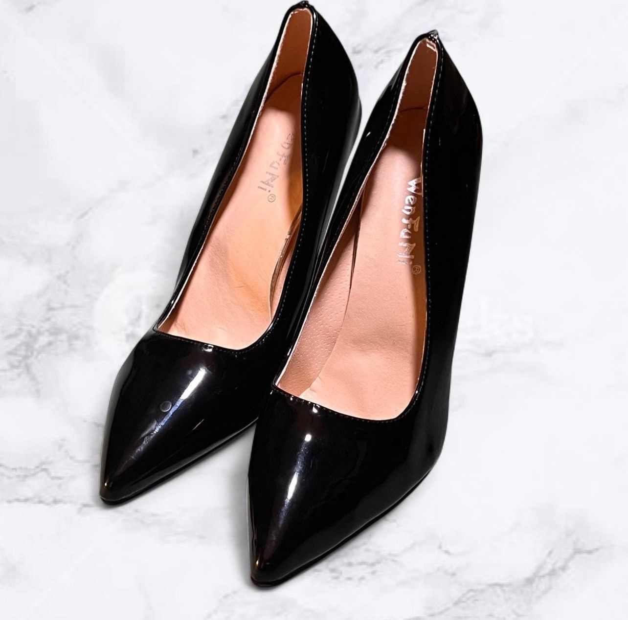 Other Black patent leather pointed toe pumps Size US 10 / IT 40 - 1 Thumbnail
