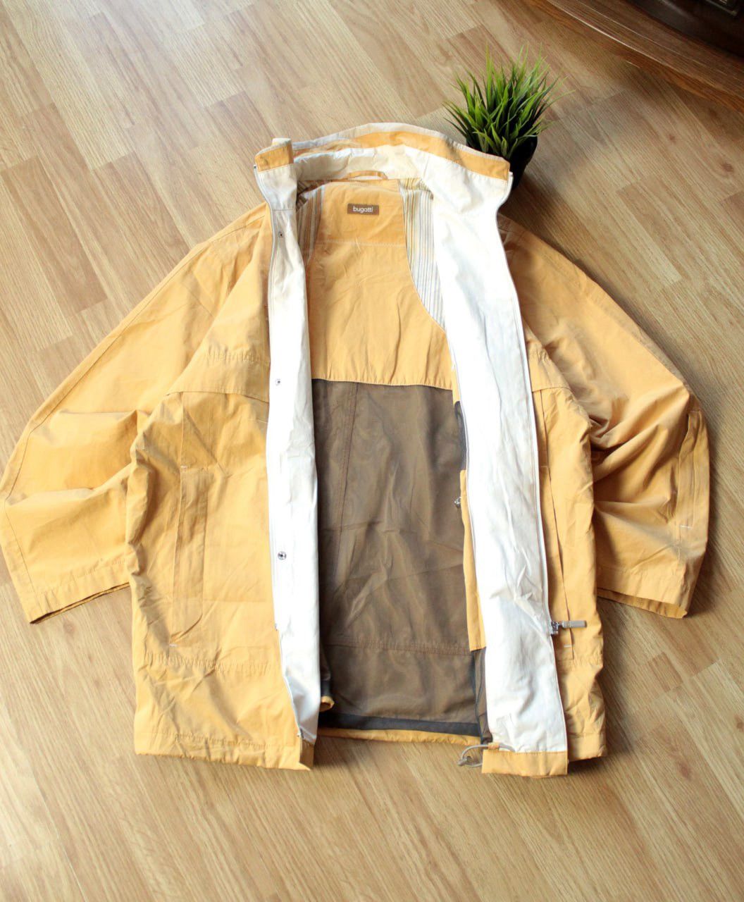 Bugatti × Vintage 🔥 Bugatti Light Jacket Zip Pockets Yellow Size US XL / EU 56 / 4 - 3 Thumbnail