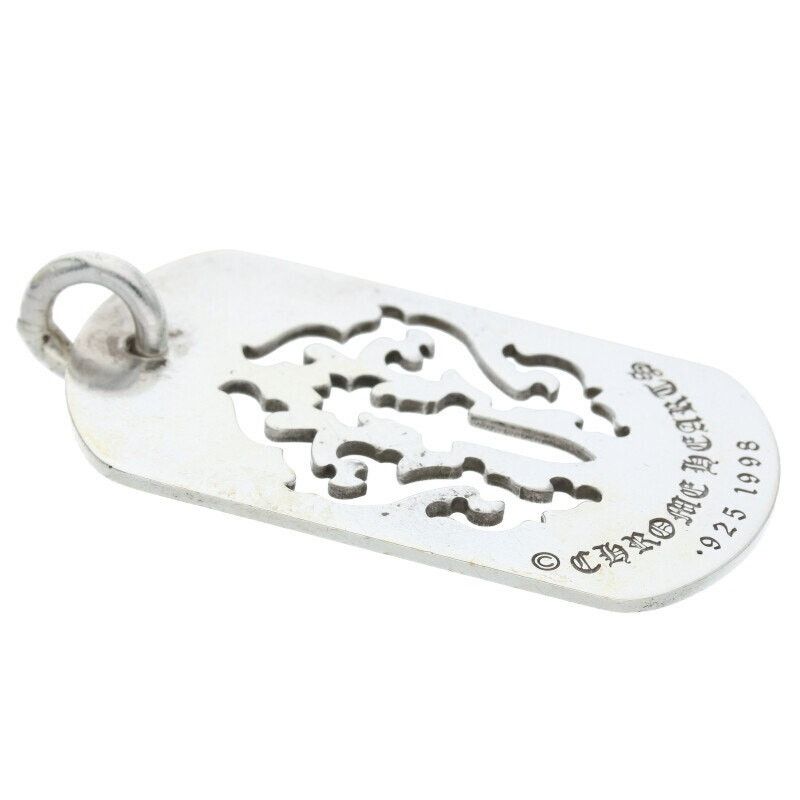 Chrome Hearts Large Dagger Cutout Dog Tag Necklace