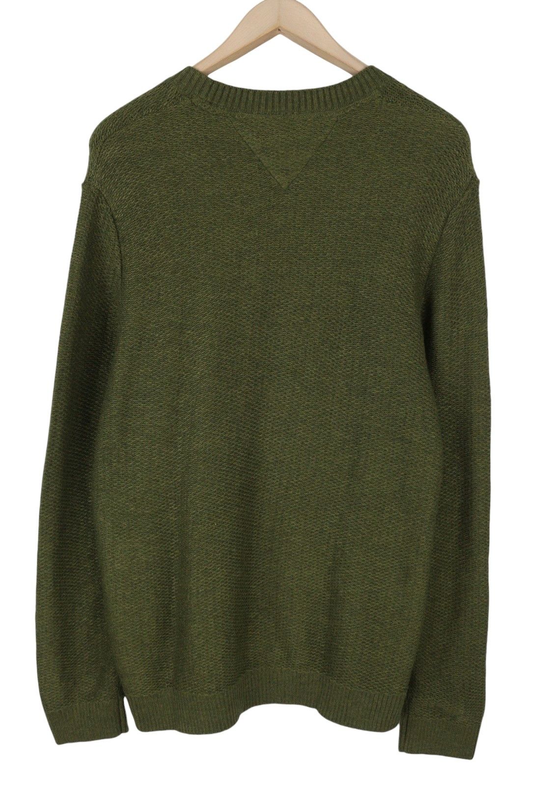 Tommy Hilfiger REQ STRUCTURED 2XL Olive Green Knit Jumper 87382 Size US XXL / EU 58 / 5 - 2 Thumbnail