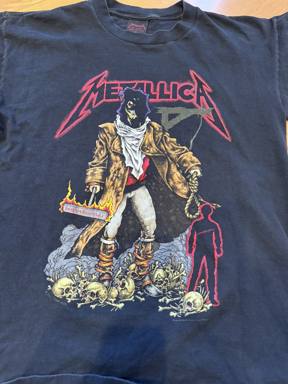 Metallica Vintage Metallica “The Unforgiven” Black Album Era T XL Size US XL / EU 56 / 4 - 1 Thumbnail
