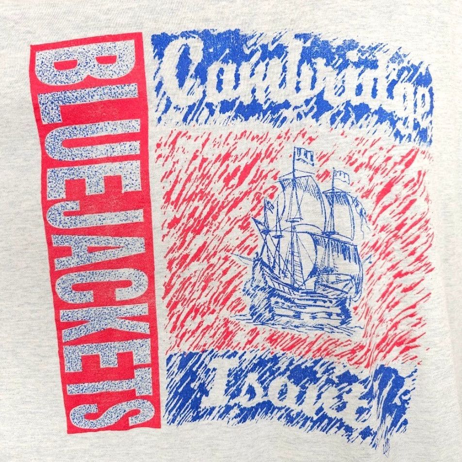 Fruit Of The Loom VINTAGE Cambridge Isanti Bluejackets T Shirt Mens 2XL Gray 90s Made In USA Size US XXL / EU 58 / 5 - 3 Thumbnail