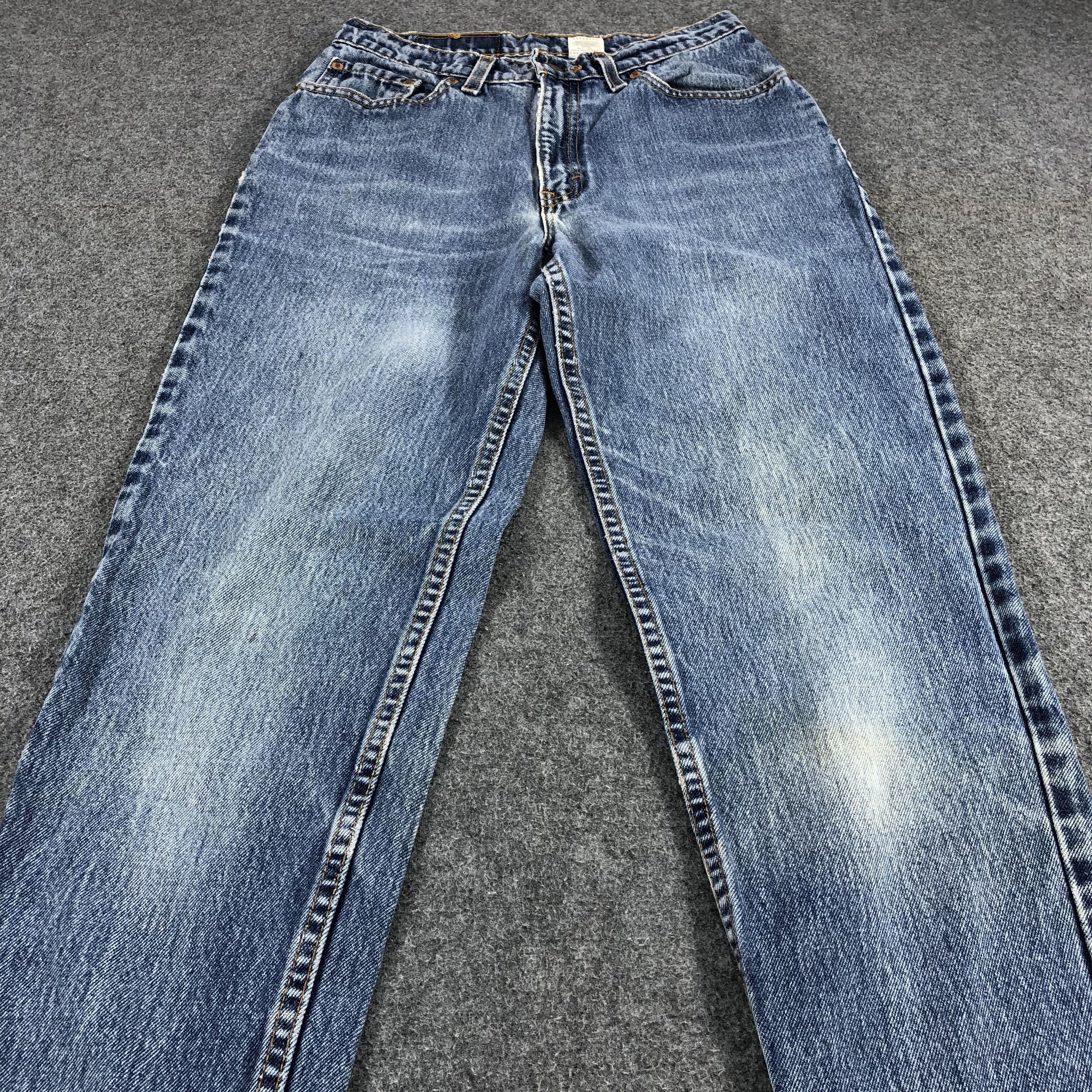 Levi's Vintage Levis 512 Jeans Blue Wash Slim Fit Denim KJ463 Size US 27 - 3 Thumbnail