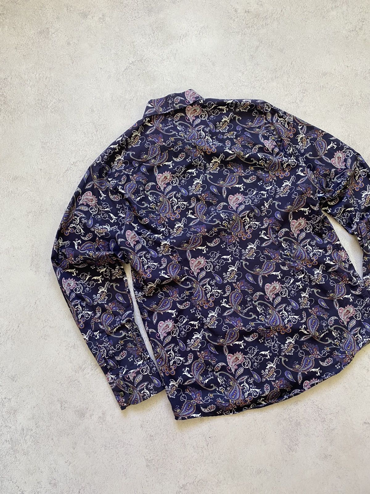 Eton Eton Mens Paisley Multicolor Button Up Shirt Size M Size US M / EU 48-50 / 2 - 10 Thumbnail