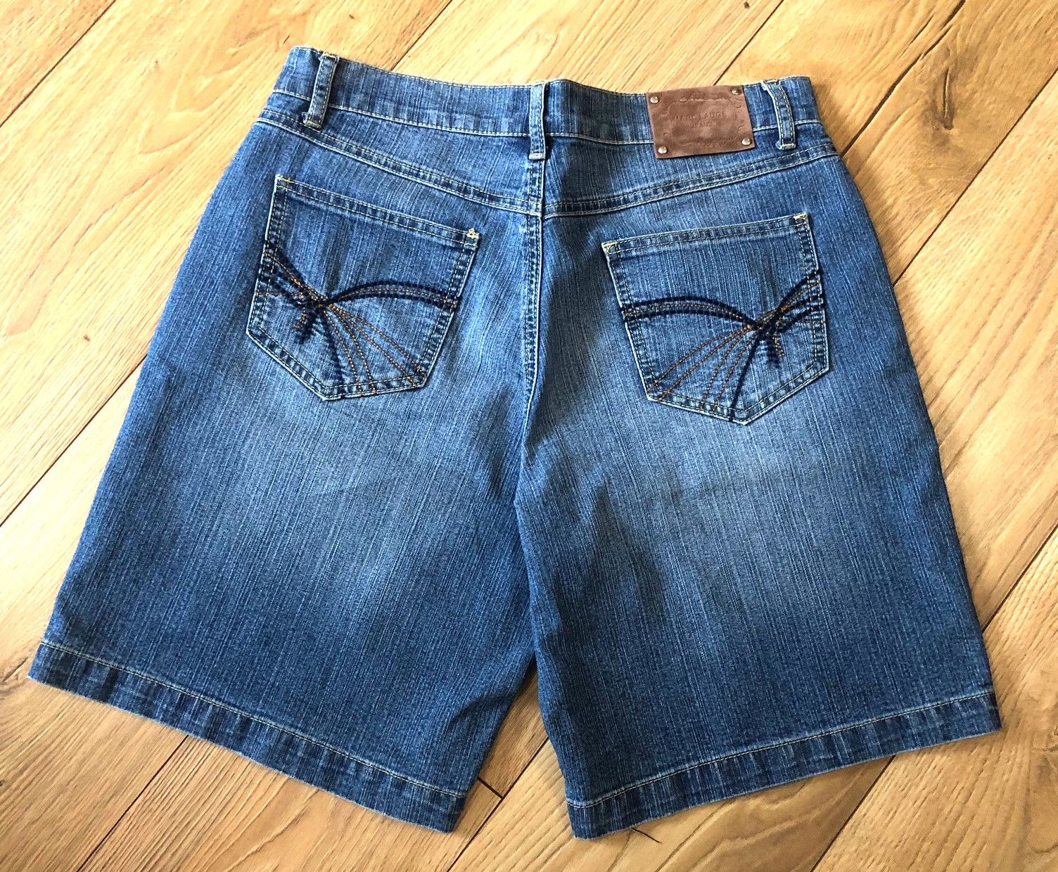 Other Women's denim shorts blue elastic size L/40 Marc Lauge Size 28" / US 6 / IT 42 - 7 Thumbnail