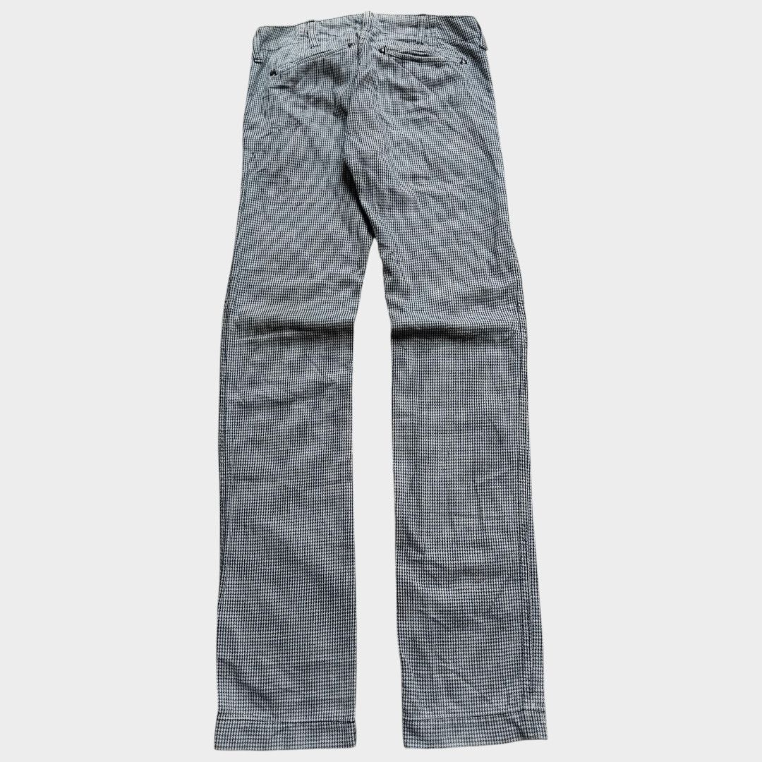 Pure Blue Japan Syoaiya Pure blue Japan houndstooth leather list pocket Size US 29 - 3 Thumbnail