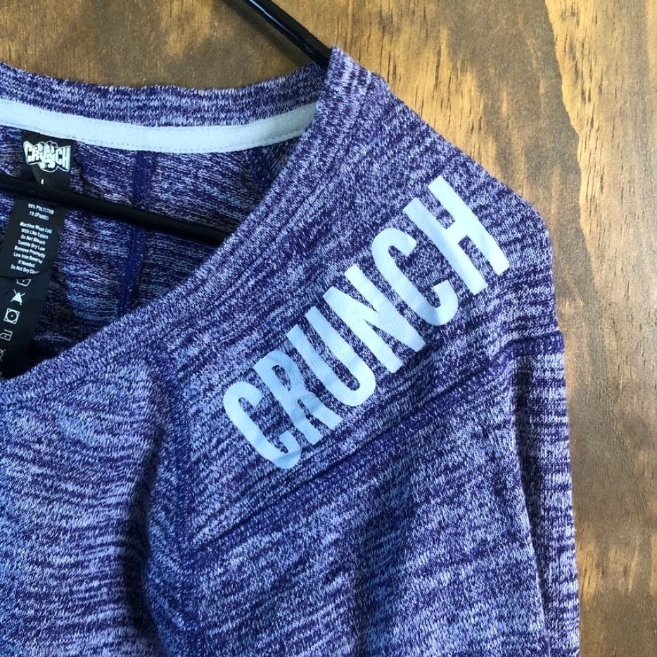 Vintage Crunch Shirt Womens Forest Purple Athletic Round Neck Long Sleeve L Size L / US 10 / IT 46 - 5 Thumbnail