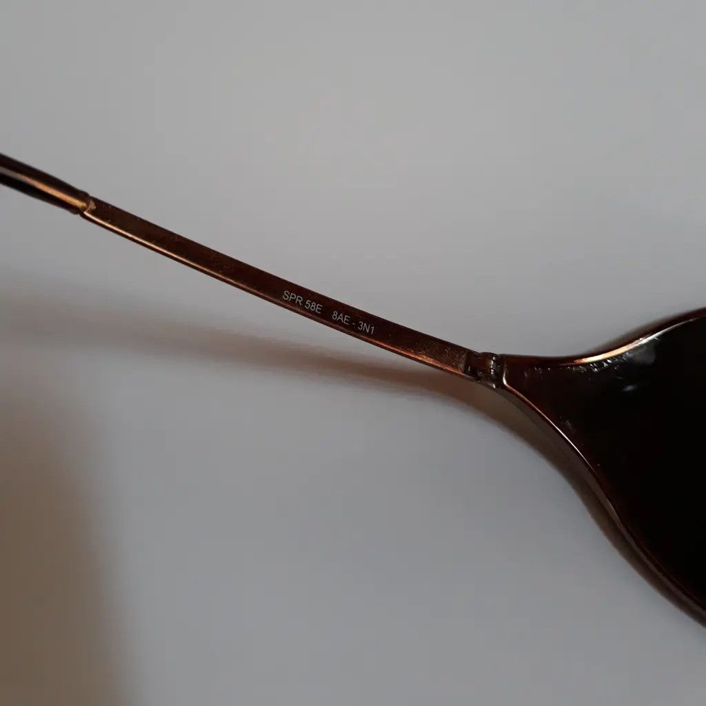 Prada × Vintage PRADA Sunglasses Rectangle Wrap Shield Metal Symbole RI921 Size ONE SIZE - 3 Thumbnail