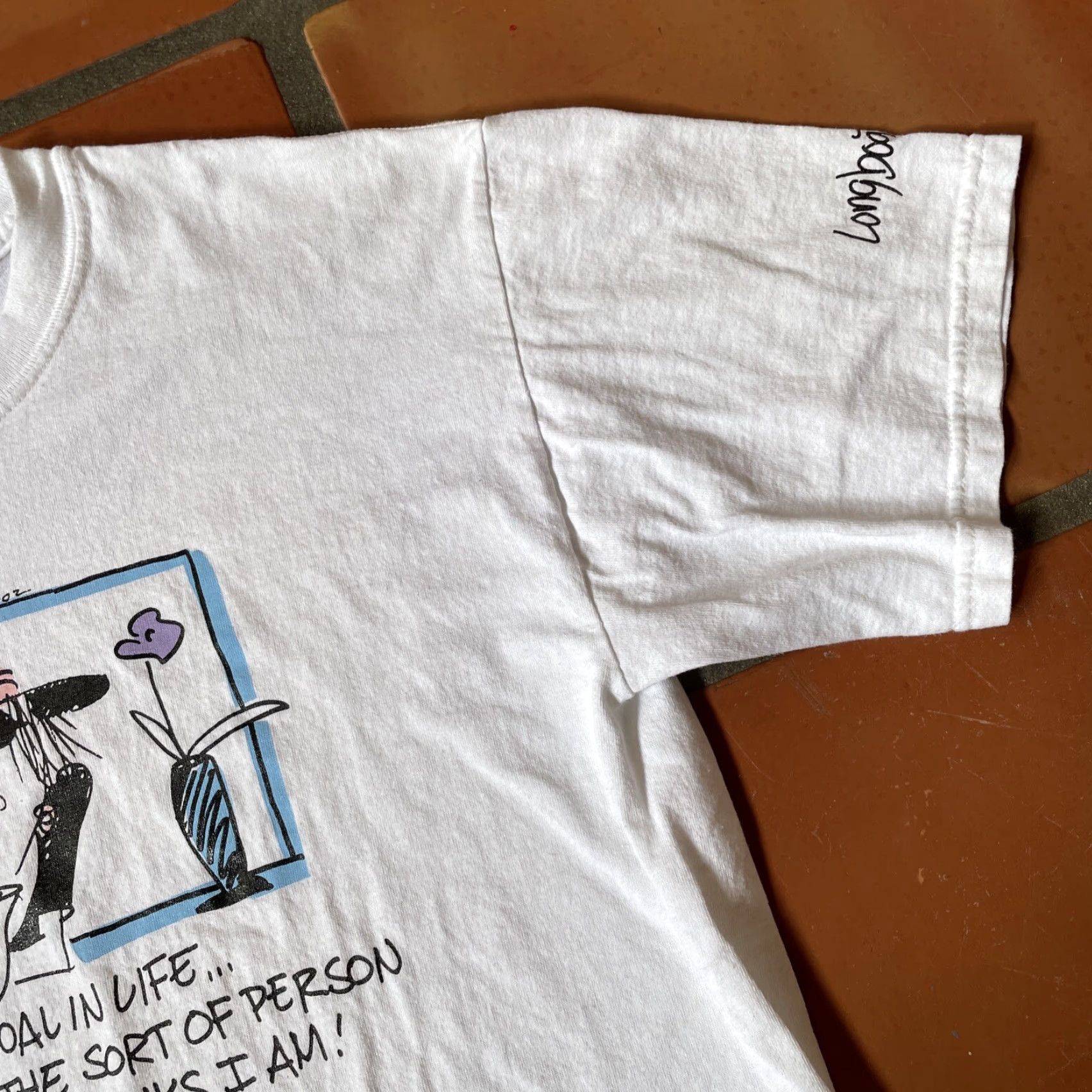 Vintage VINTAGE Emerson Quillin Comic 2002 Y2K Mens M White Graphic Print T-Shirt Size US M / EU 48-50 / 2 - 7 Thumbnail