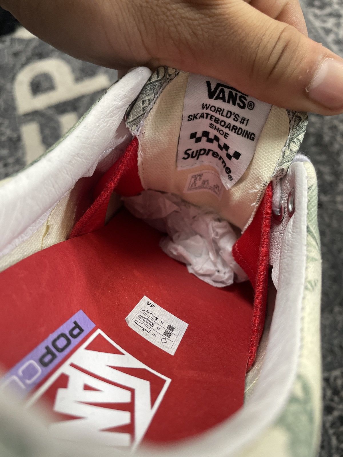 Supreme × Vans Supreme dollar Vans | Grailed